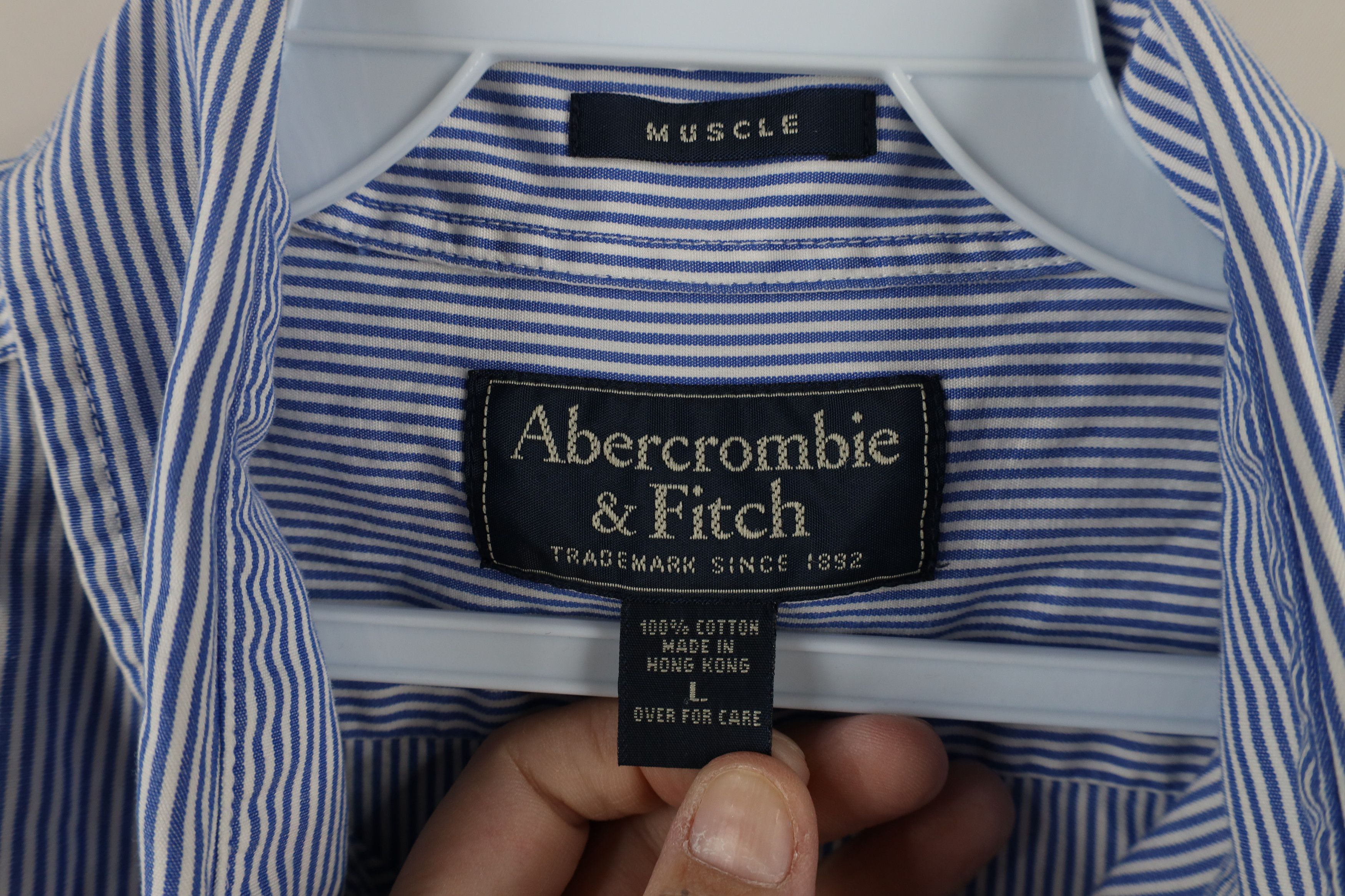 Abercrombie & Fitch × Vintage Vintage Abercrombie & Fitch Collared Button Down Shirt Size US L / EU 52-54 / 3 - 7 Thumbnail