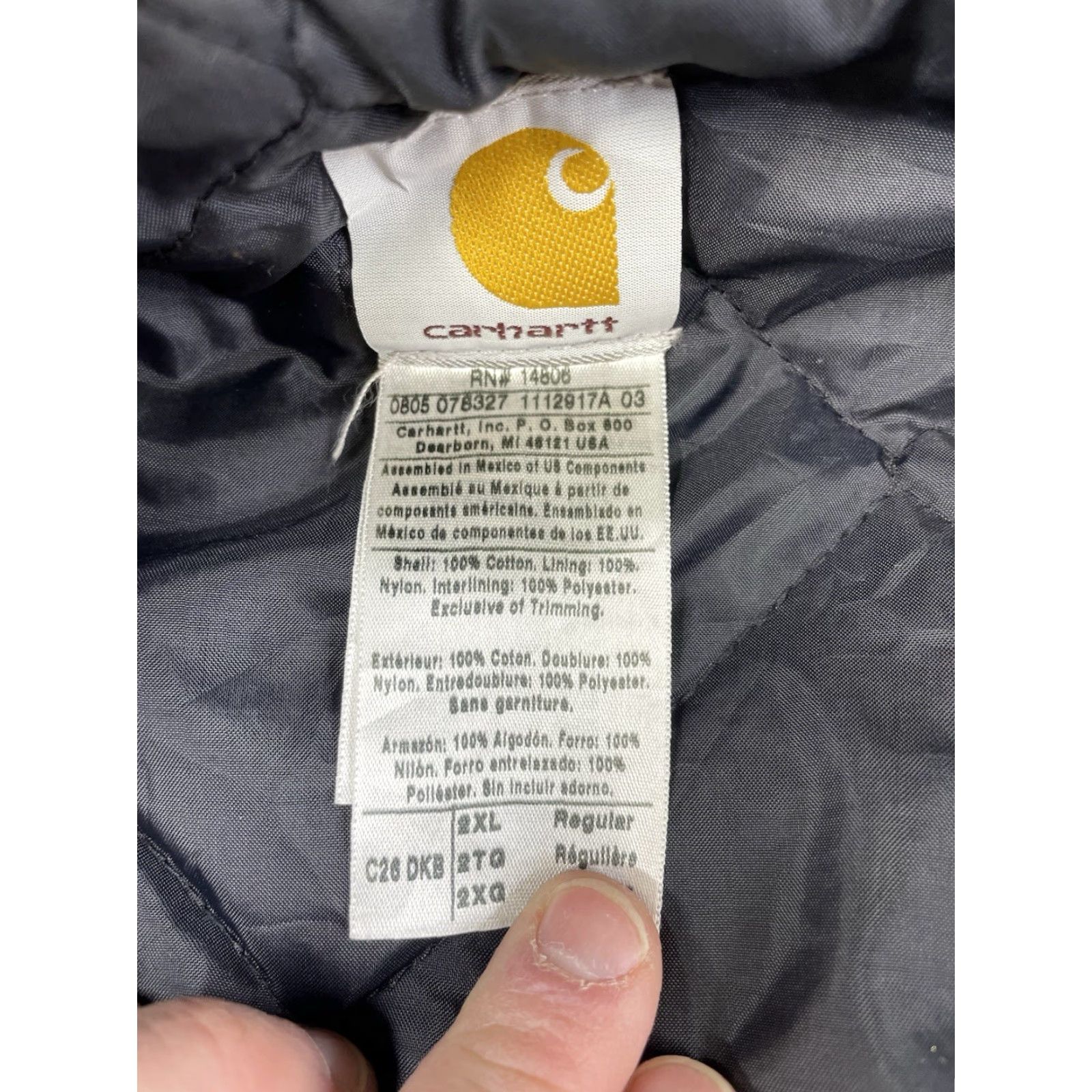 Carhartt VINTAGE Carhartt Coat (C26) 2XL Duck Canvas Quilted Lined Arctic Quilt DKB C26 Overcoat Men's Brown Jacket Casual Workwear Size US XXL / EU 58 / 5 - 2 Thumbnail