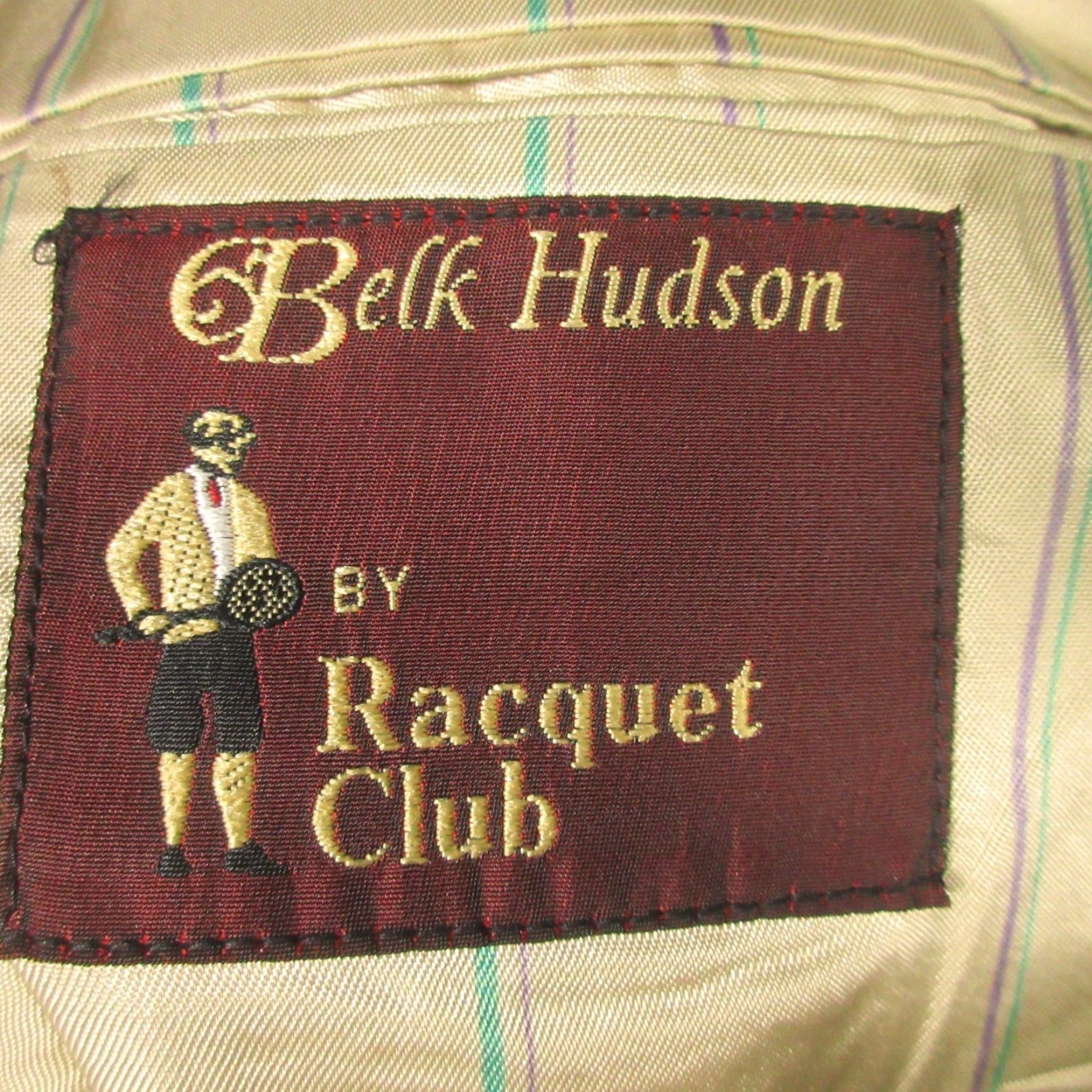 Doublet VINTAGE Racquet Club Blazer 40R Blue Wool Tweed Double-Breasted Brass Button Wimbledon Blazer Men Regular Chest 40 Notch Lapel Solid Wool Size 40R - 3 Thumbnail