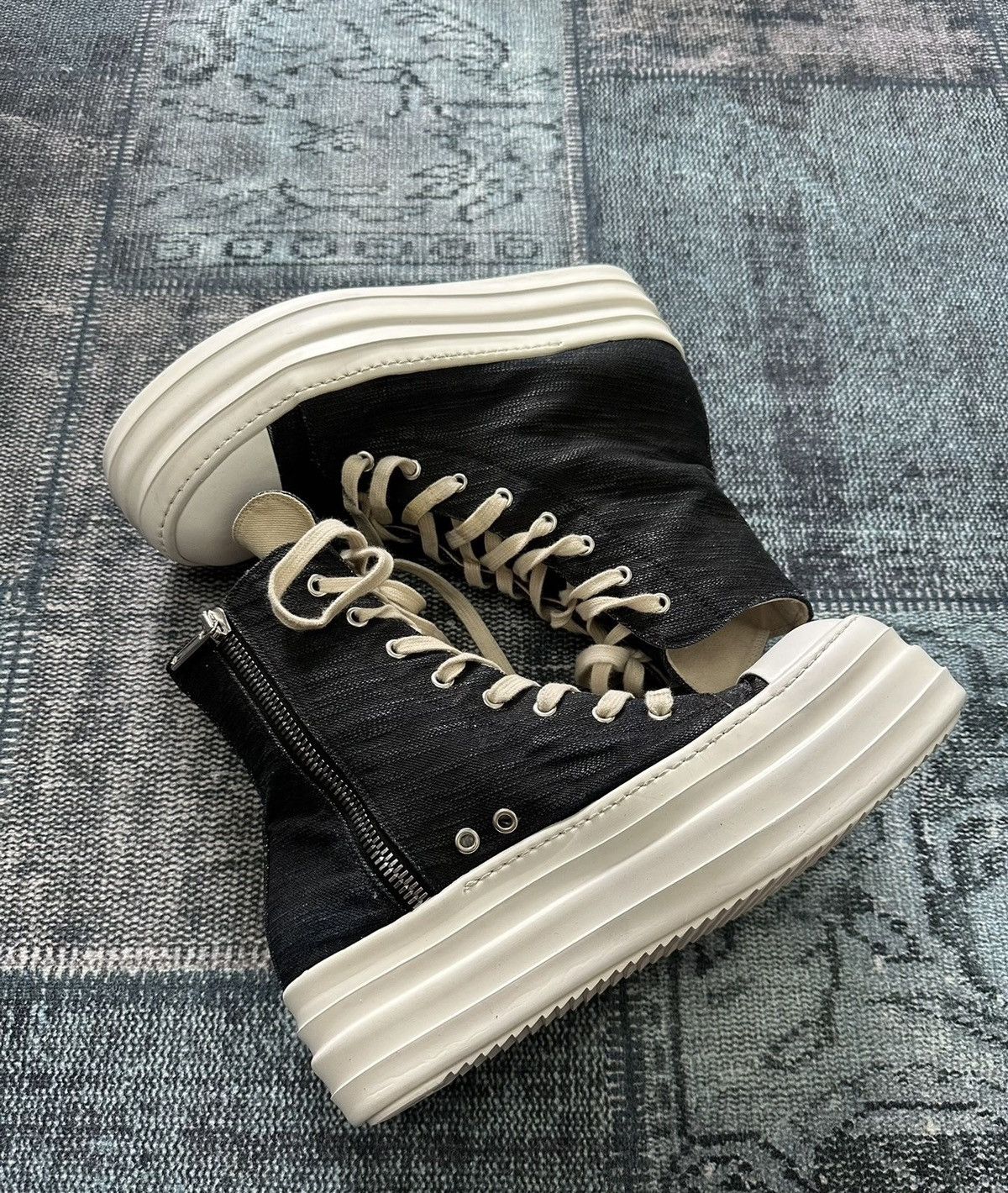 Rick Owens Rick Owens double-layer DRKSHDW platform Converse Size US 8.5 / EU 41-42 - 4 Thumbnail