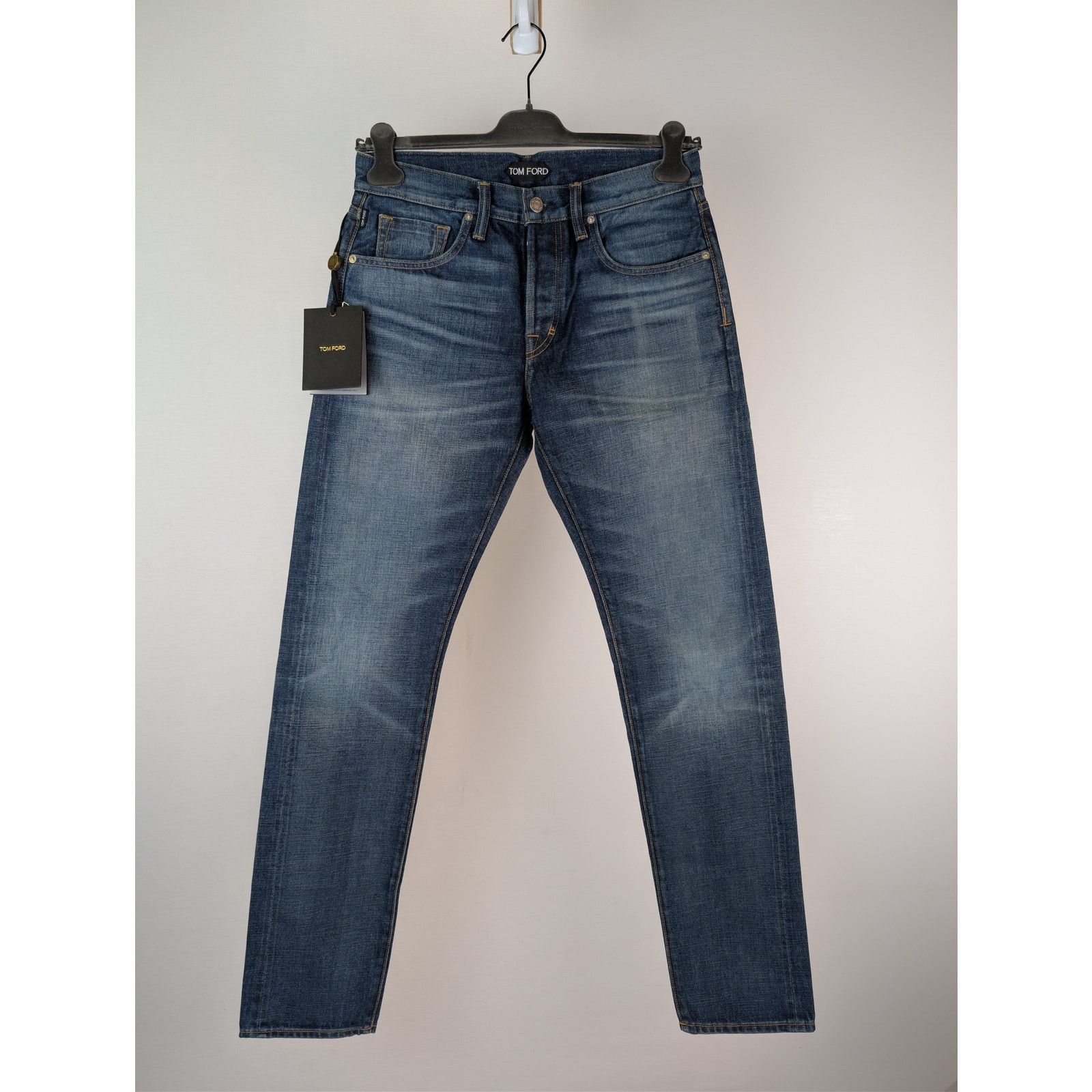 Tom Ford o1rshd1 Regular Denim Jeans in Blue Size US 29 - 1 Thumbnail