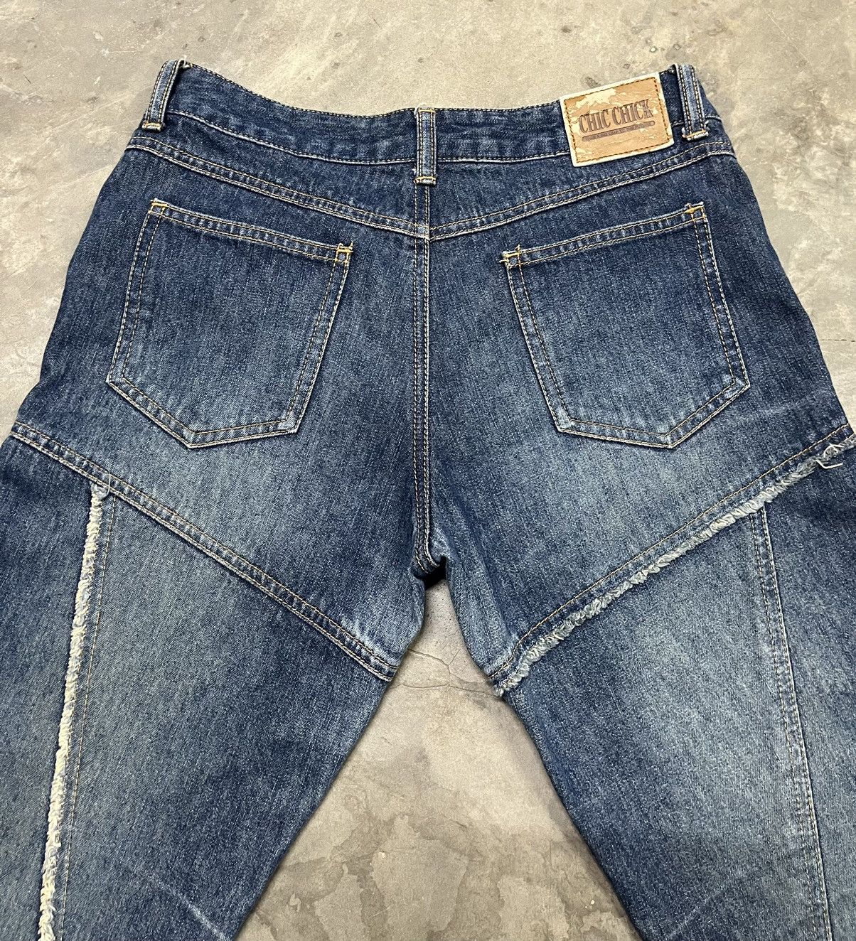 Tornado Mart Flare Jeans chic chick reconstruct low rise bootcut Size US 29 - 10 Thumbnail