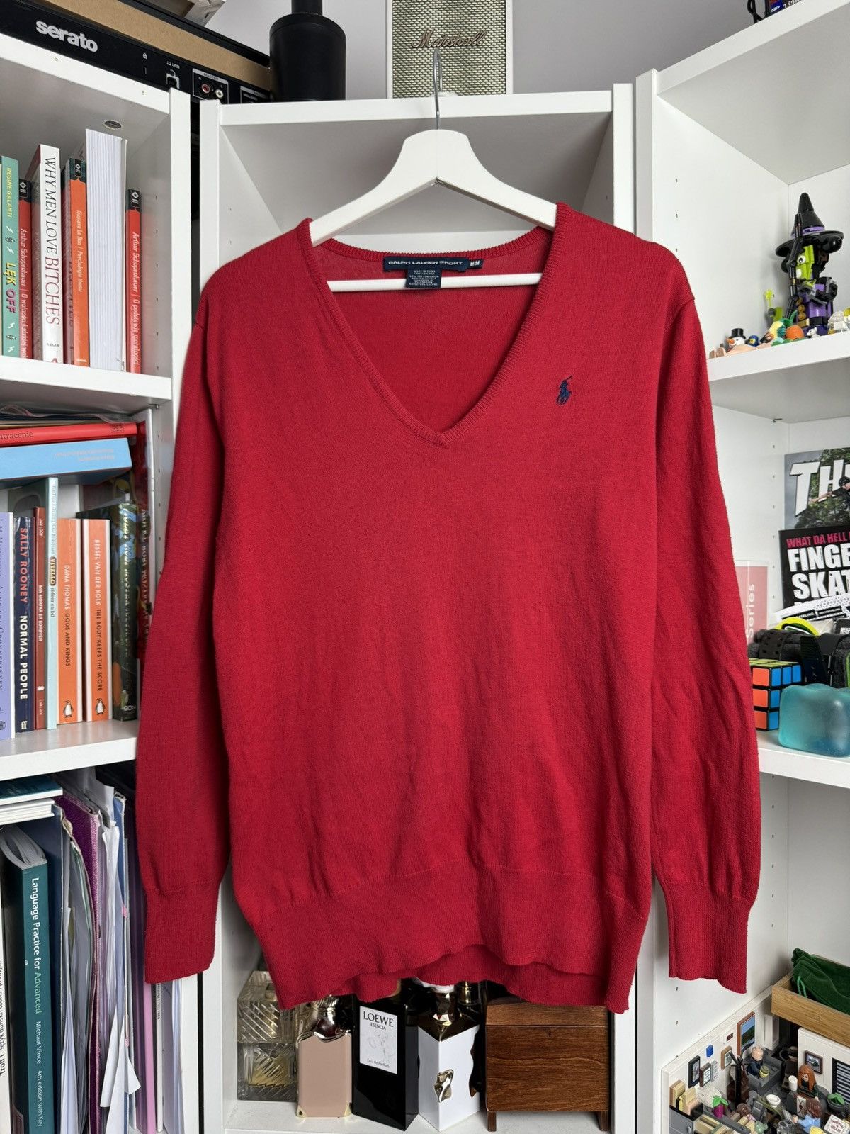 Polo Ralph Lauren × Ralph Lauren × Vintage Polo Ralph Lauren V-neck sweater M designer luxury Size US M / EU 48-50 / 2 - 1 Thumbnail