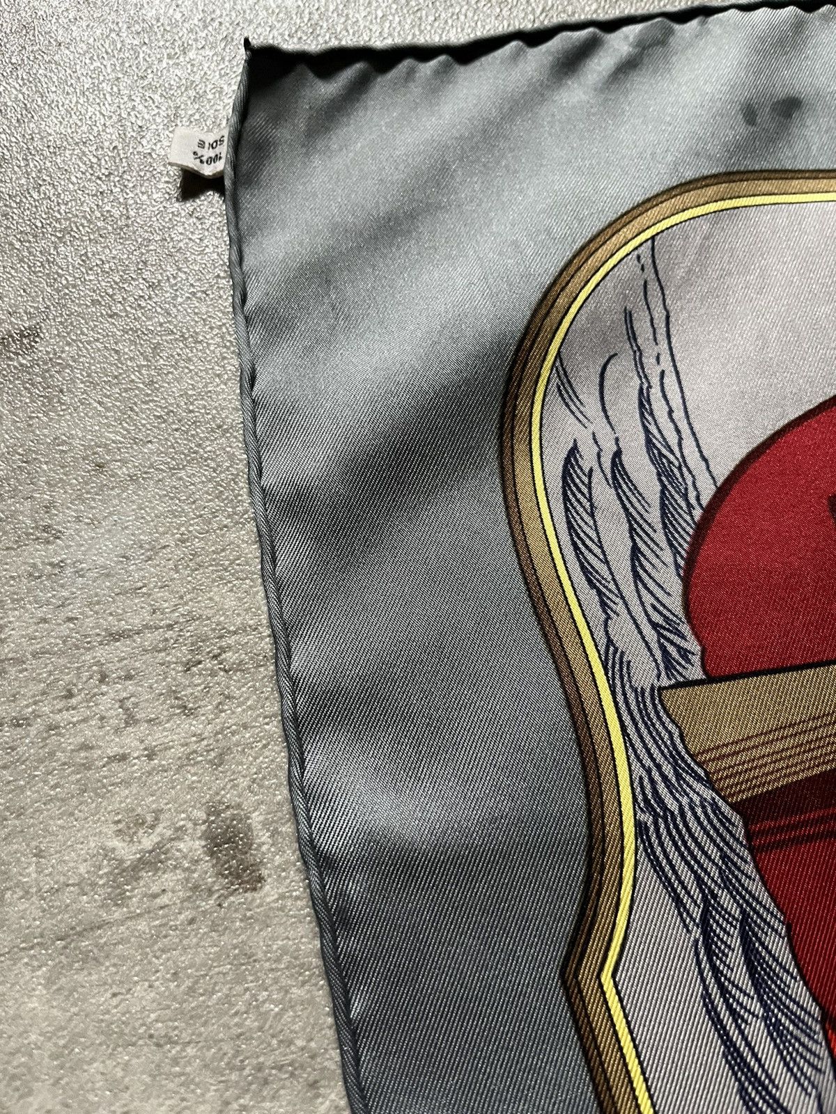 Hermes Hermes silk scarf Grande Marine Marie-Francoise Heron 1979 Size ONE SIZE - 12 Thumbnail