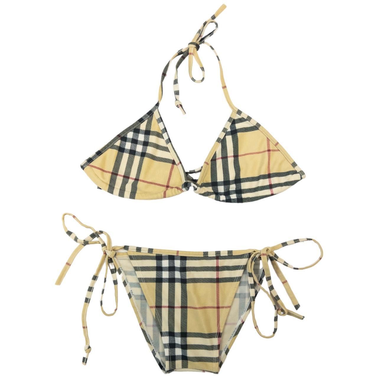 Burberry Vintage Burberry Nova Check Bikini Set Size M Size ONE SIZE - 5 Thumbnail