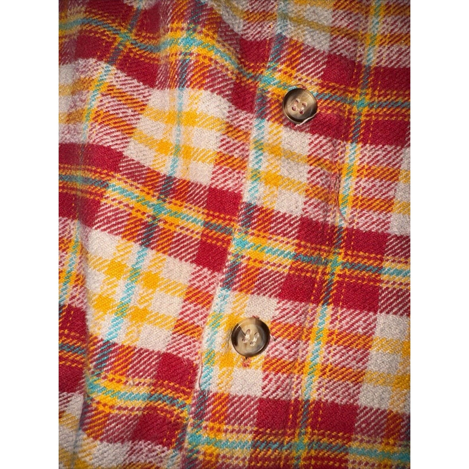 Vintage Vintage Oakland Outdoors Flannel Red/Orange Large 24x27 Size US L / EU 52-54 / 3 - 3 Thumbnail