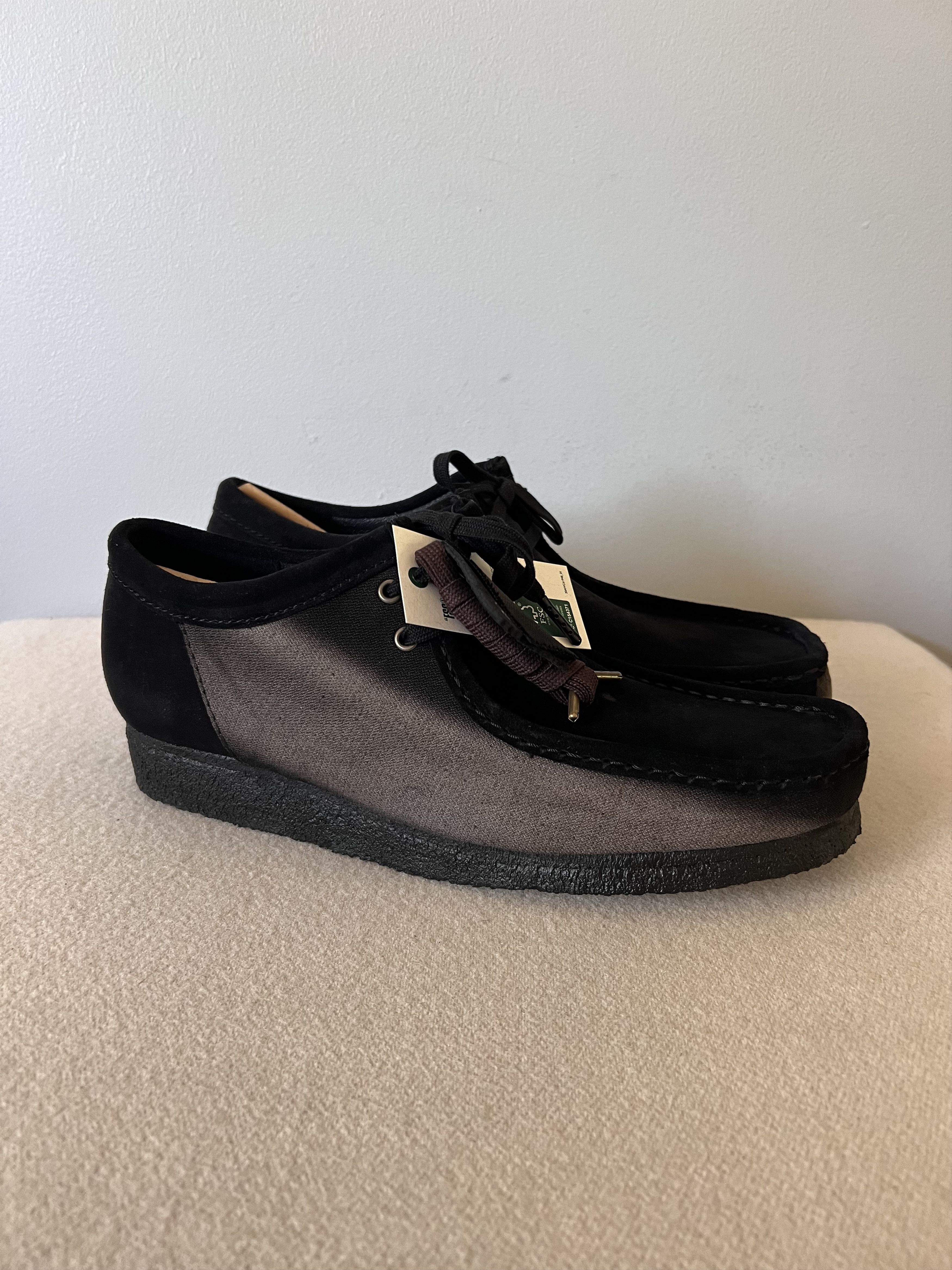 Clarks × JiyongKim JiyongKim Clarks Sun Bleached Wallabee in Black Suede Size US 10 / EU 43 - 1 Thumbnail