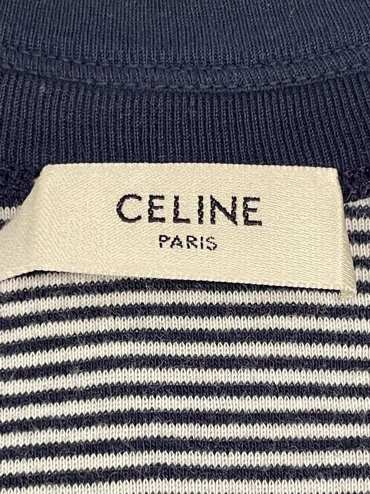 Celine CELINE striped tank top slim fit casual cotton S Size S / US 4 / IT 40 - 4 Thumbnail