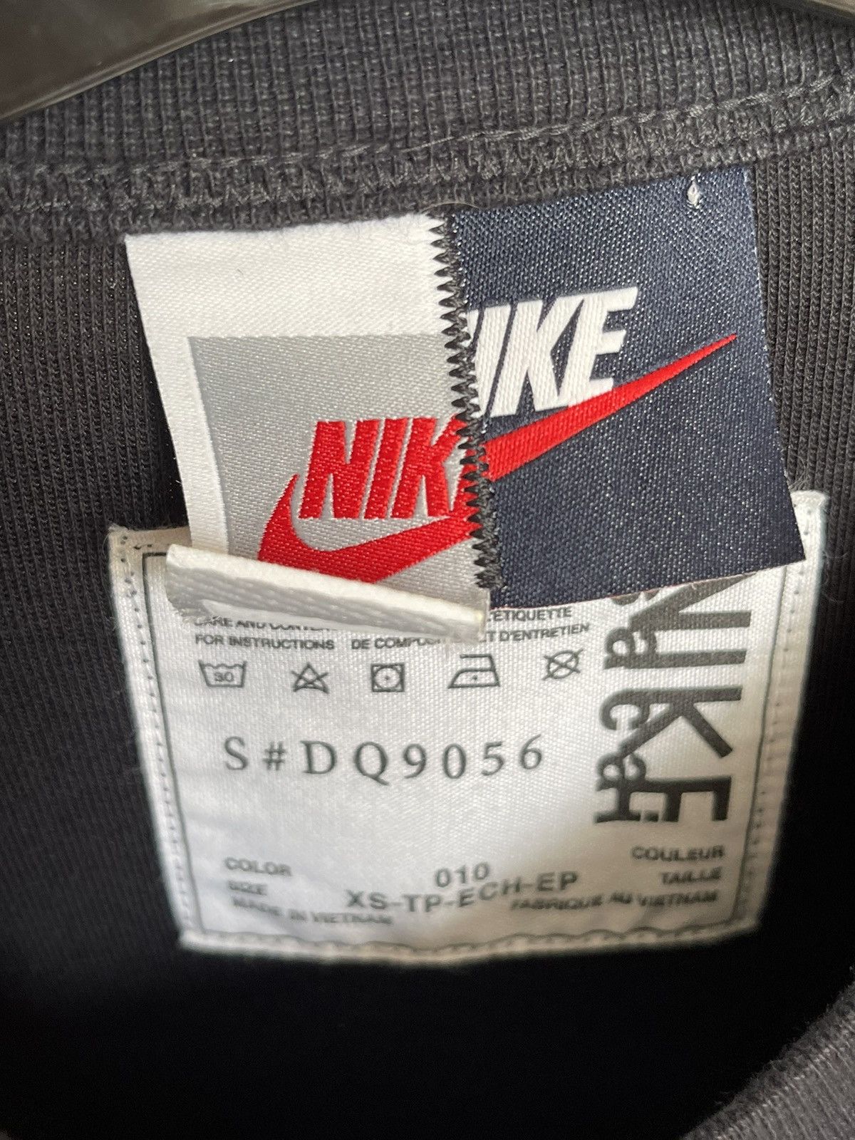 Nike × Sacai Nike Sacai Short Sleeve Black T Shirt Boxy Adjustable Hem Size US XS / EU 42 / 0 - 4 Thumbnail