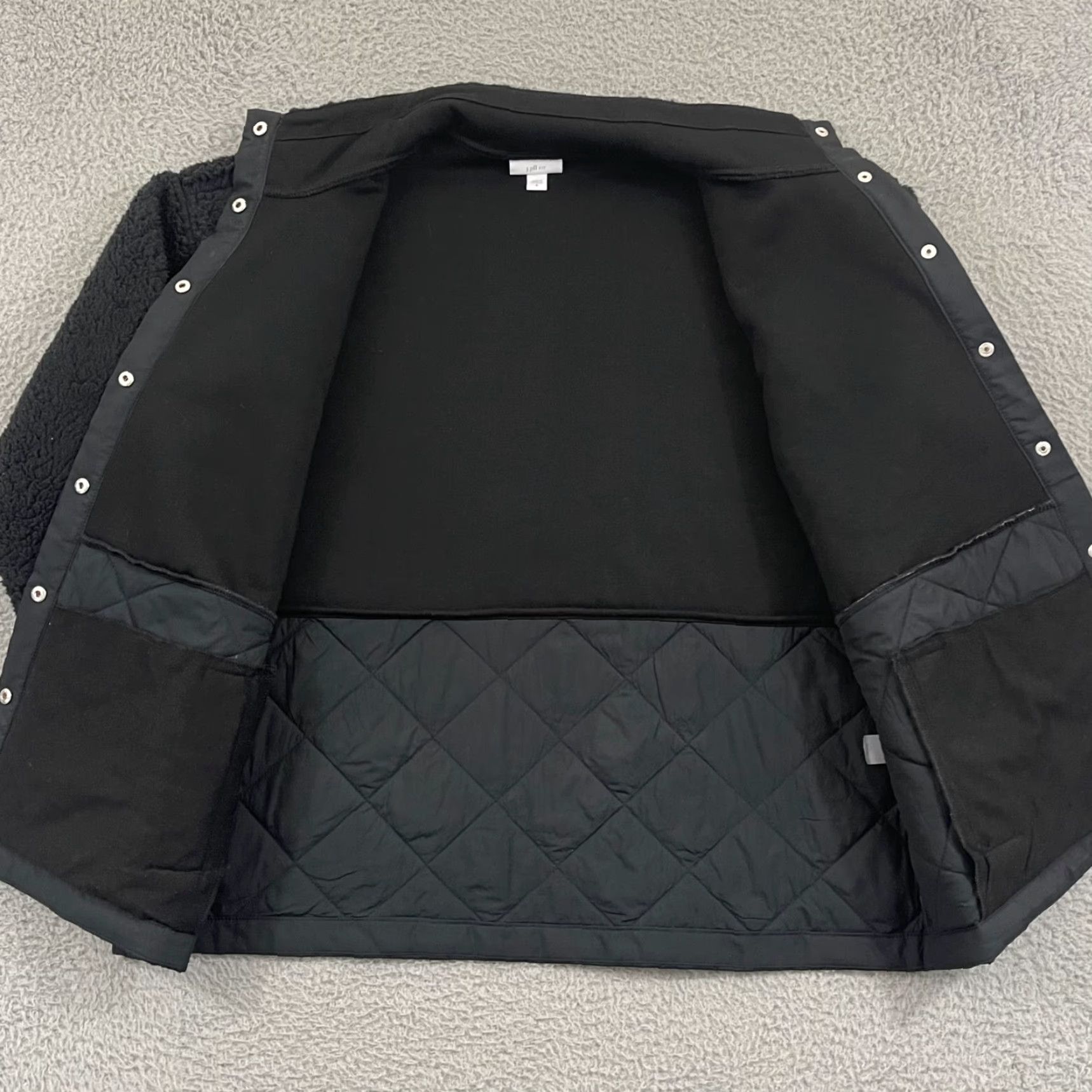 J. Jill J. Jill Fit Jacket Womens Medium Black Snap Activewear Fleece Outdoor Pocket Size M / US 6-8 / IT 42-44 - 7 Thumbnail