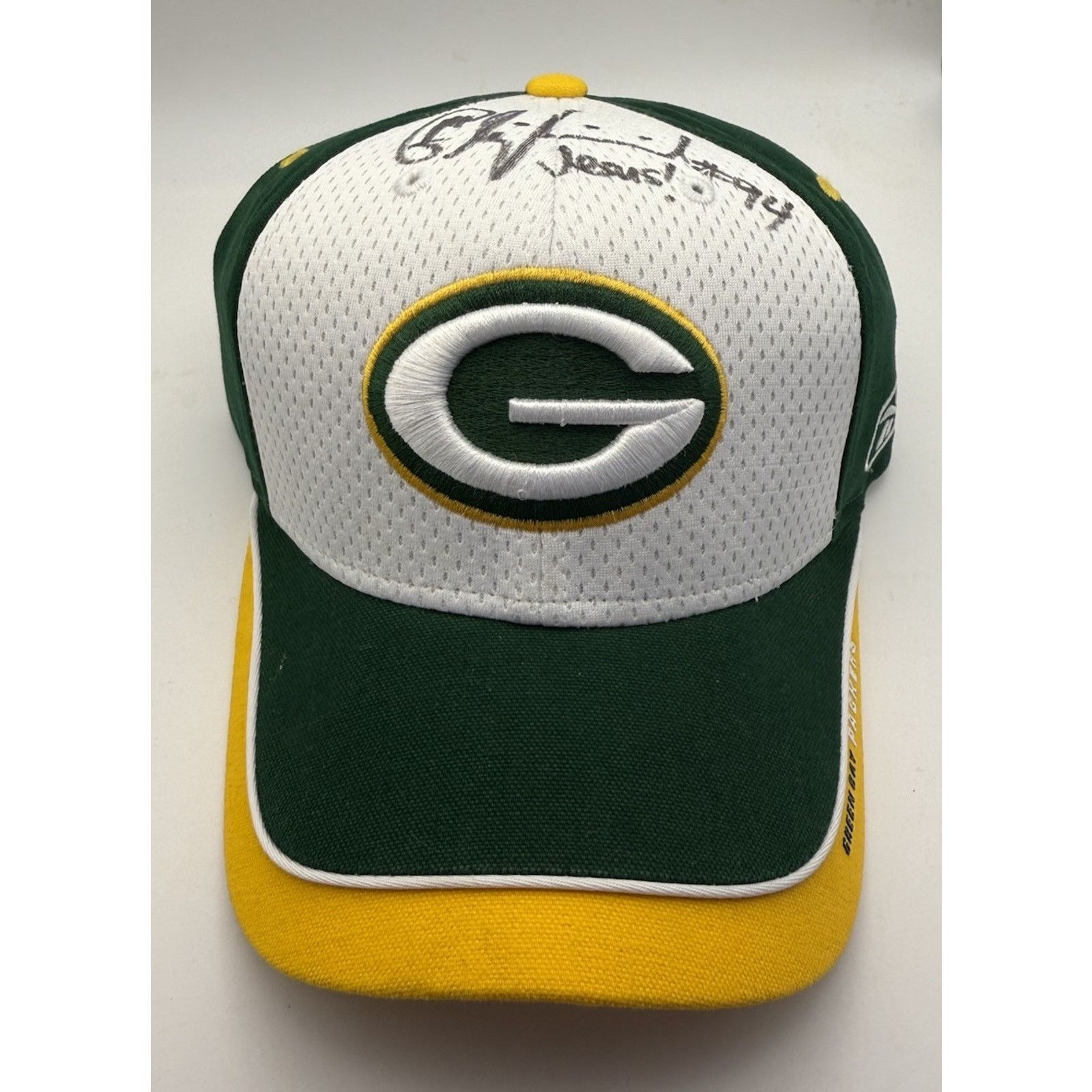 NFL PACKERS Kabeer Gbaja-Biamila signed On Field Reebok Hat NWT Size ONE SIZE - 1 Thumbnail