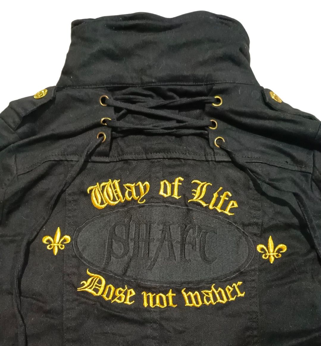 14th Addiction CELIL Mc BEE Goth 2 Zip Back Strap jacket Double Inner Size M / US 6-8 / IT 42-44 - 4 Thumbnail