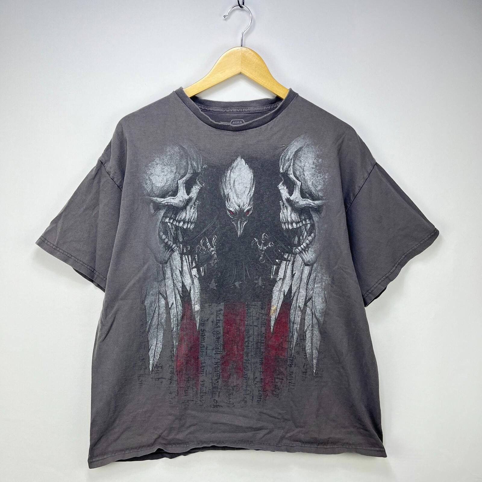 Other Vintage Y2K MMA Elite Skull Alien Faded T Shirt XL Size US XL / EU 56 / 4 - 1 Thumbnail