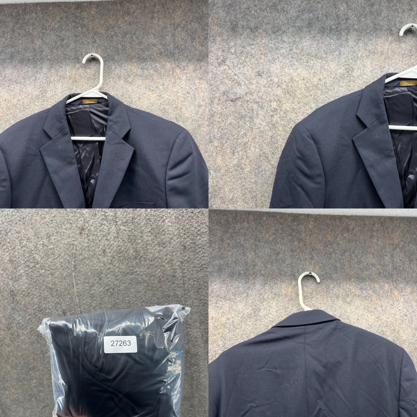 Brooks Brothers Brooks Brothers Blazer 42R Men Wool Navy Blue Single-Breasted Stretch Jacket Coat Business Casual Party/Cocktail Regular Length Vintage No Size 42R - 8 Thumbnail