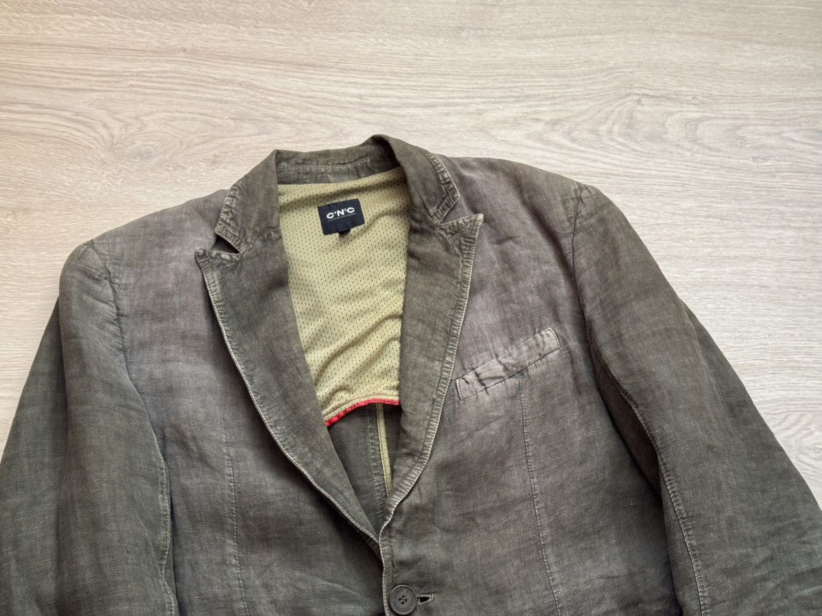 Costume National Vintage Costume National Faded Luxury Linen Designer Blazer Size 36R - 2 Thumbnail