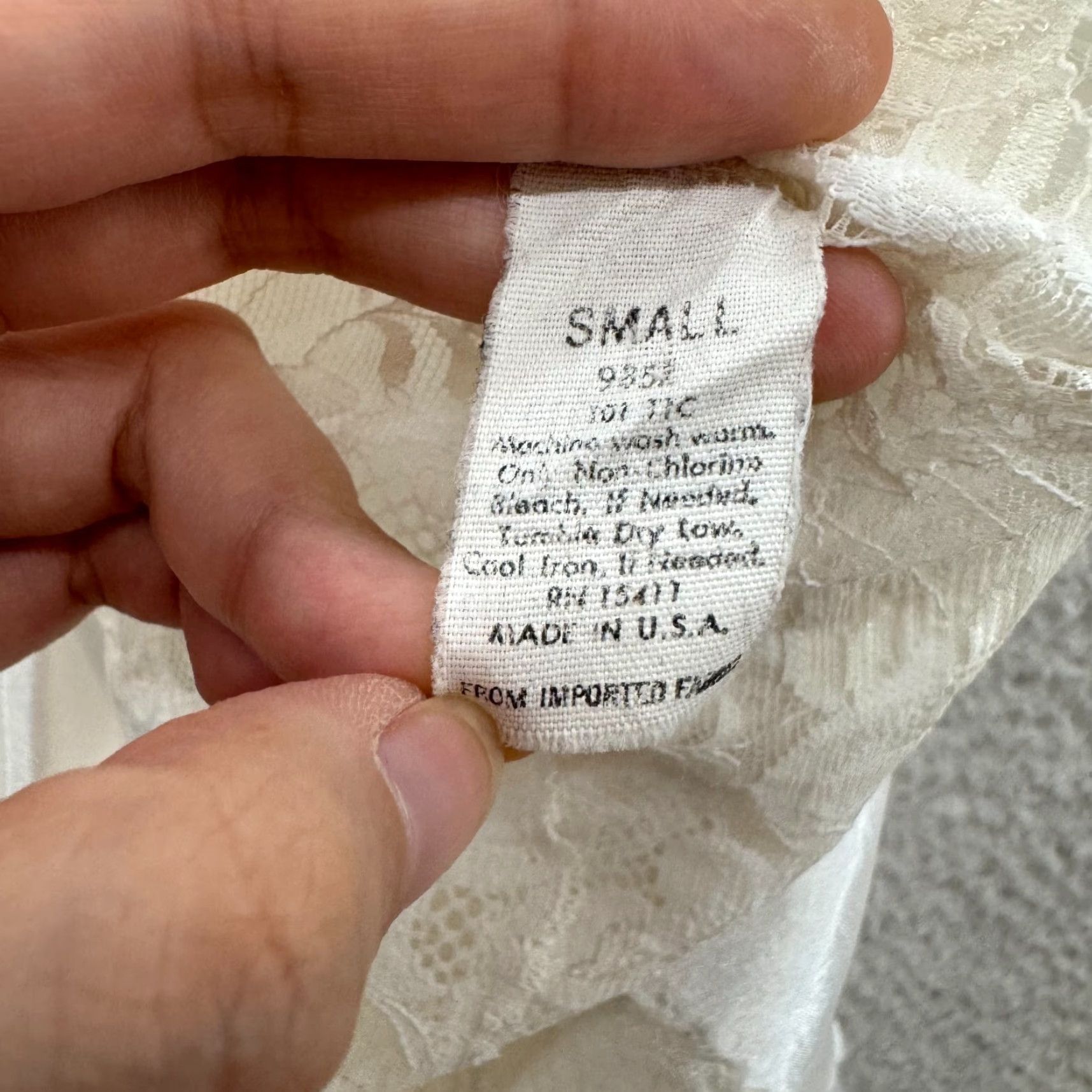 Vintage VINTAGE Cinema Etoile Slip Dress White Satin S Women's Small Ballerina Fairy Princess Coquette Victorian -Stain at Bottom- Size S / US 4 / IT 40 - 7 Thumbnail