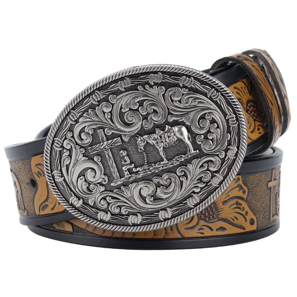 Designer New Trend Vintage Belt Riveted Belts Menswear Accessories Size ONE SIZE - 1 Thumbnail