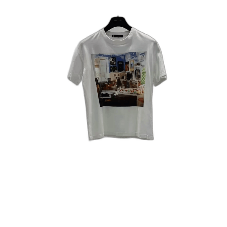 Louis Vuitton Louis Vuitton Oil Painting Short Sleeve T-shirt-yf Size US S / EU 44-46 / 1 - 1 Thumbnail