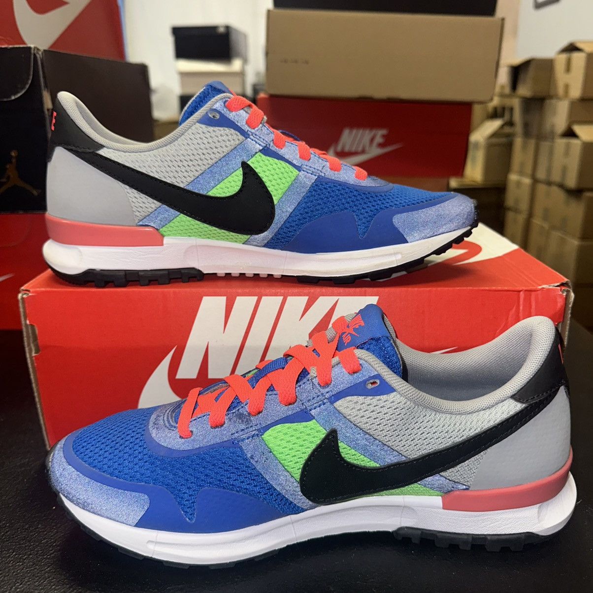 Nike Size 8 - Nike Air Pegasus 83/30 599482-401 Royal Blue Green Size US 8 / EU 41 - 2 Thumbnail