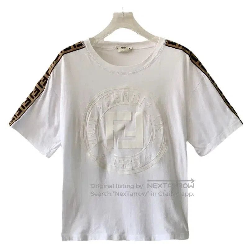 Fendi Fendi Women's Cotton T-shirt in White . Size S / US 4 / IT 40 - 1 Thumbnail