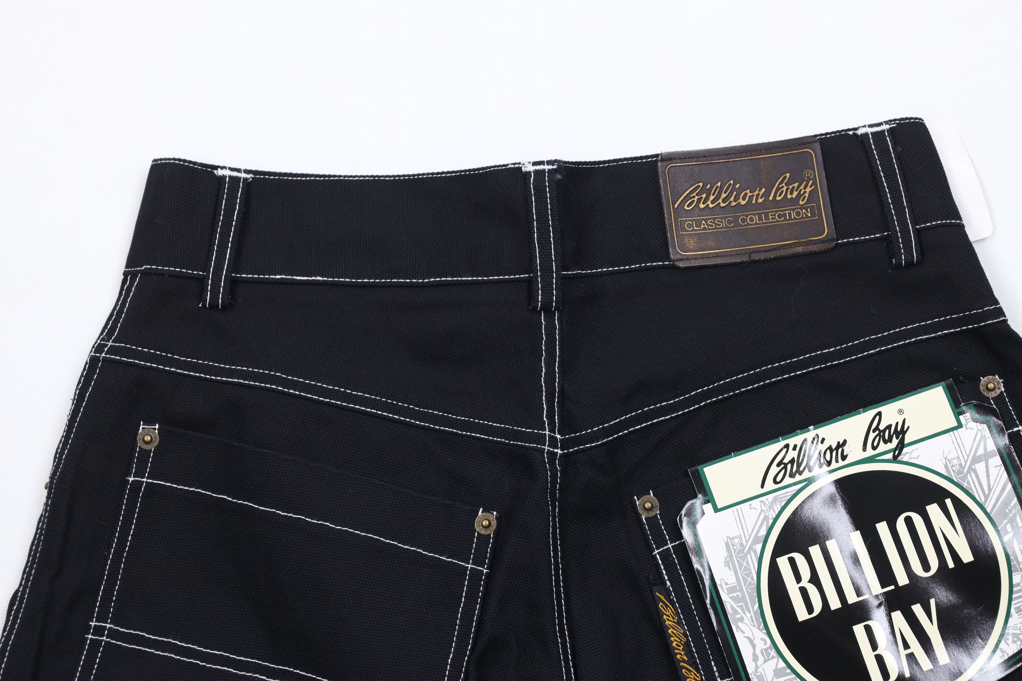 Vintage Deadstock Vintage 90s Streetwear Fit Canvas Shorts Black Size US 30 / EU 46 - 10 Thumbnail