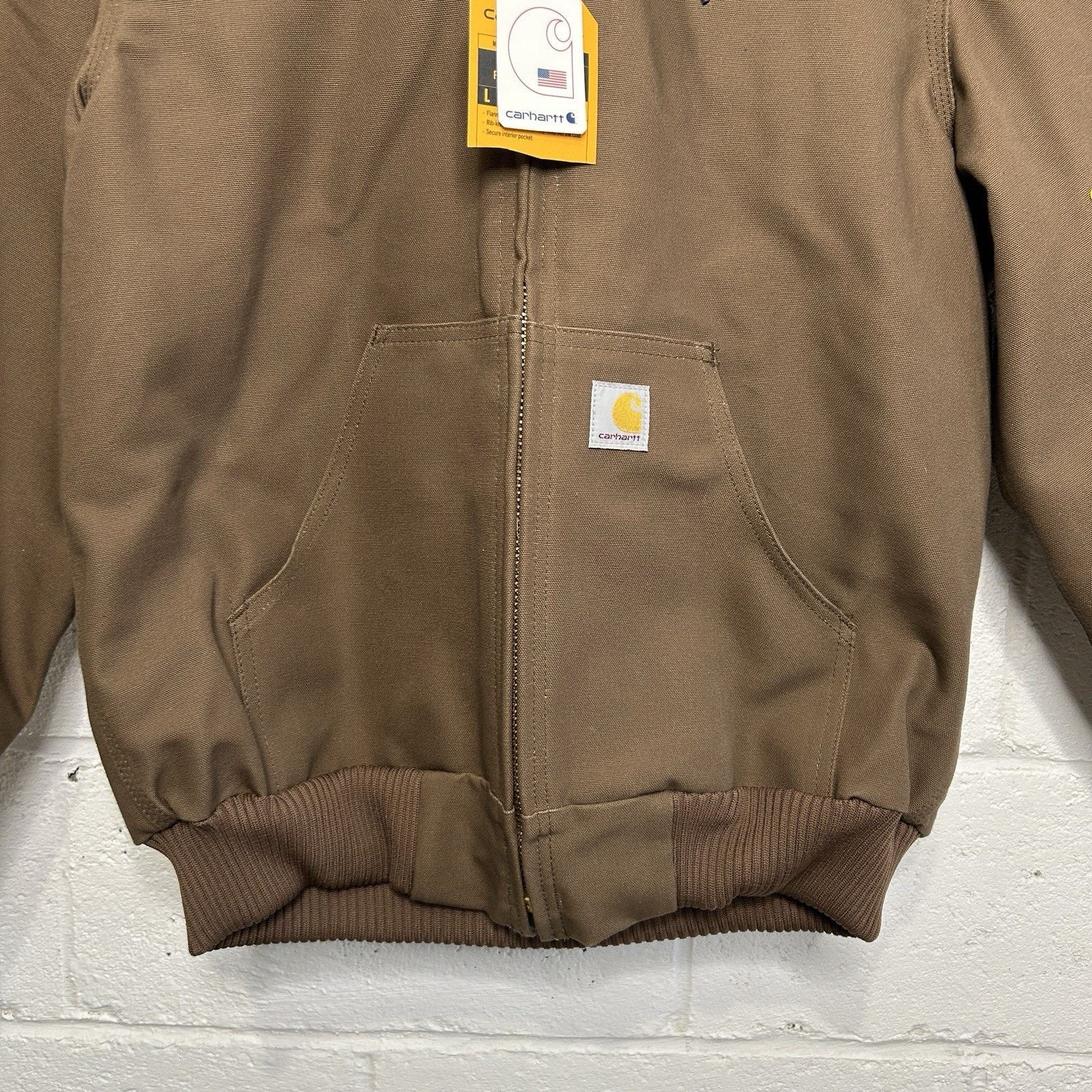 Carhartt Carhartt Flannel-Lined Hooded Active Jacket “Coffee Brown” Size US S / EU 44-46 / 1 - 3 Thumbnail