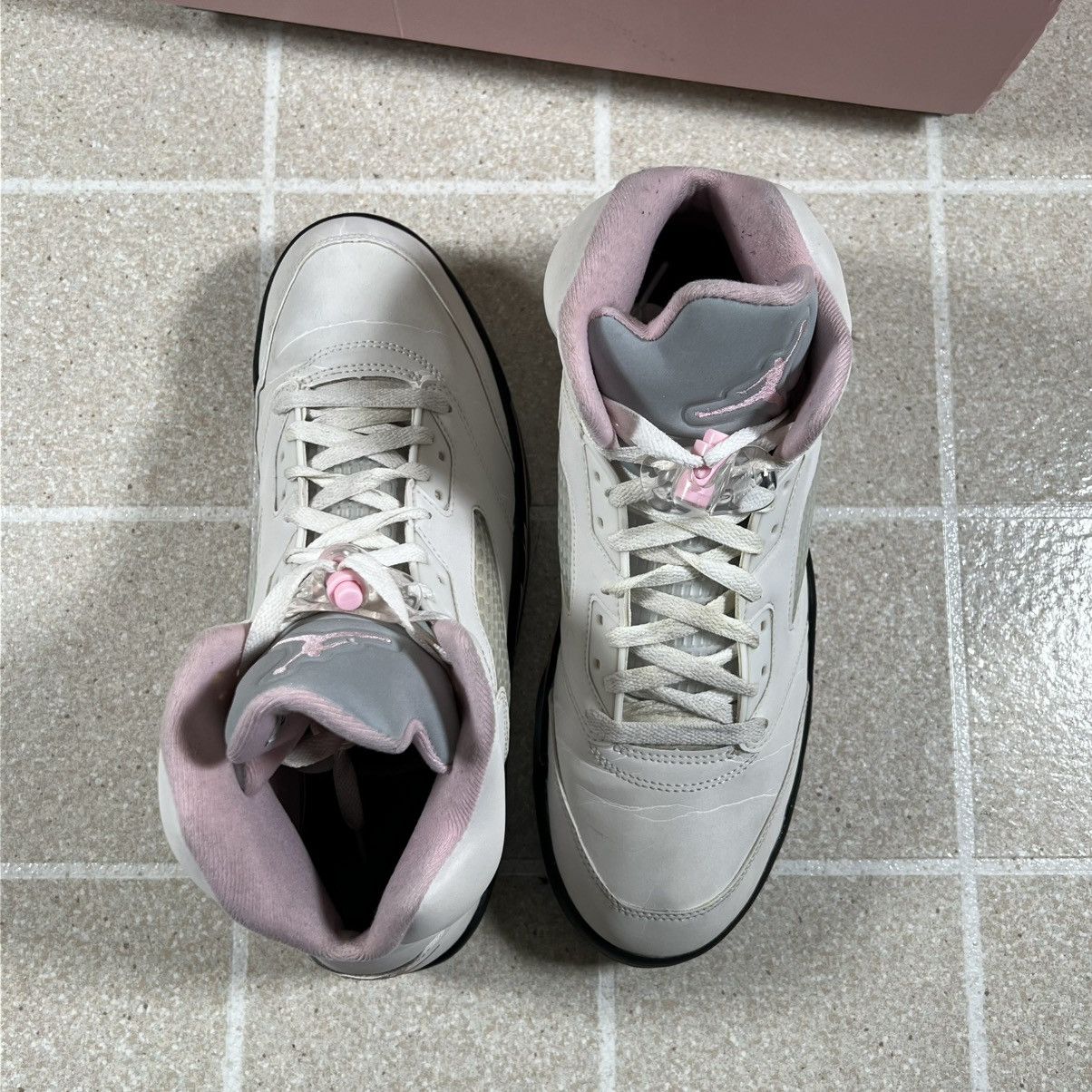 Jordan Brand Air Jordan 5 Men's Retro White/Medium Pink-Black Size 11.5 Size US 11.5 / EU 44-45 - 6 Thumbnail