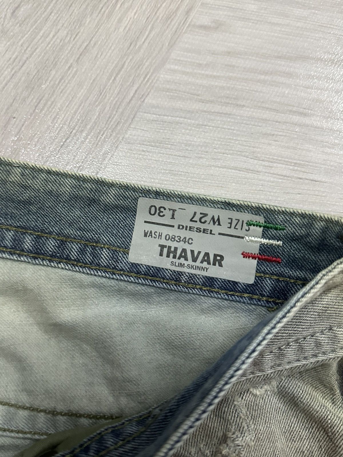 Diesel Diesel Thavar Mud Wash Slim Skinny Jeans Size US 30 / EU 46 - 6 Thumbnail