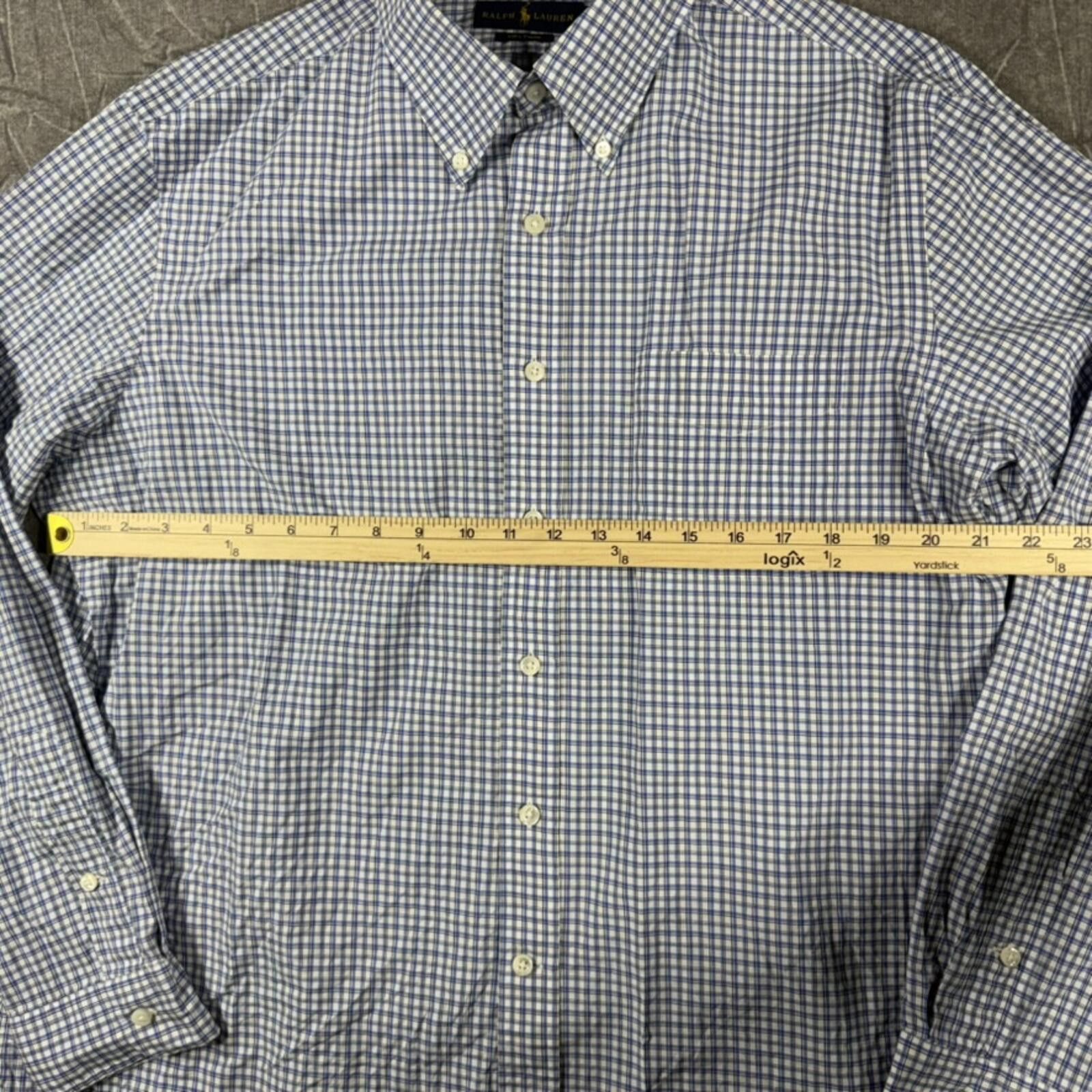 Polo Ralph Lauren Ralph Lauren Shirt Men's XL Blue 120's Poplin Button Down Size US XL / EU 56 / 4 - 4 Thumbnail