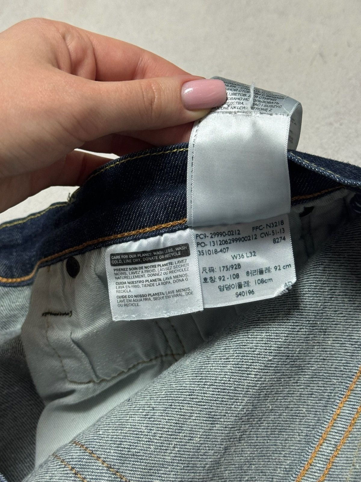 Levi's × Levi's Vintage Clothing Vintage Levis 504 Jeans Denim Pants Straight Baggy 36x32 90s Size US 36 / EU 52 - 14 Thumbnail