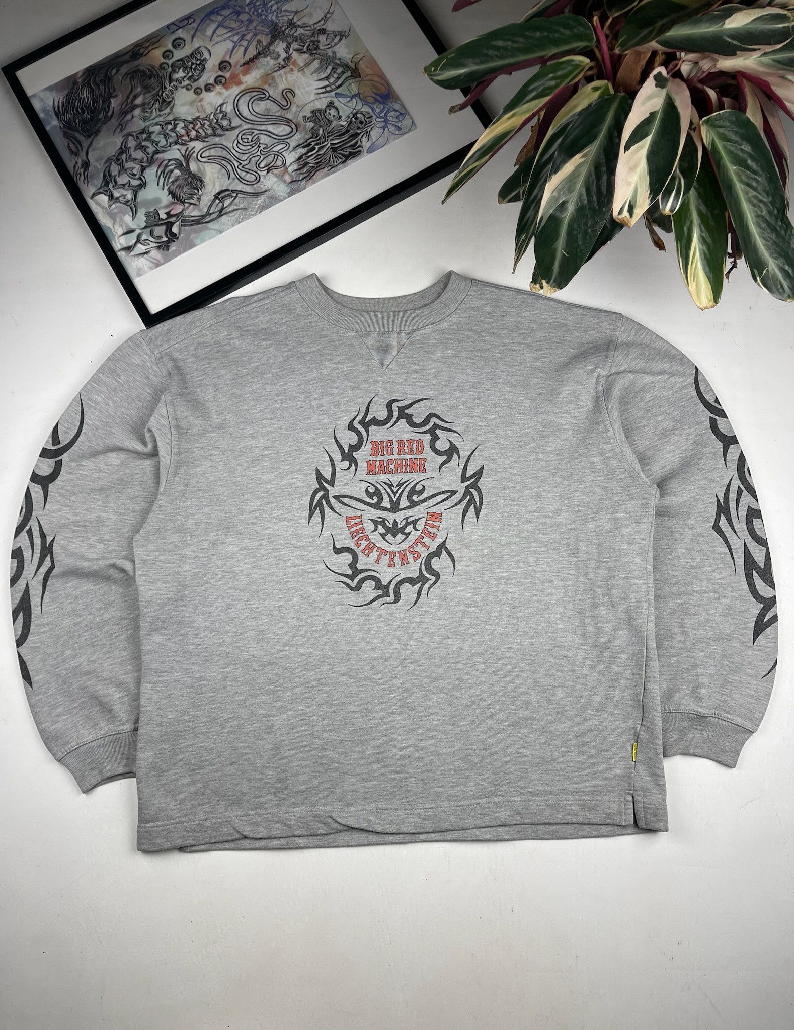Harley Davidson Vintage Big Red Machine sweatshirt west coast choppers Size US L / EU 52-54 / 3 - 2 Thumbnail