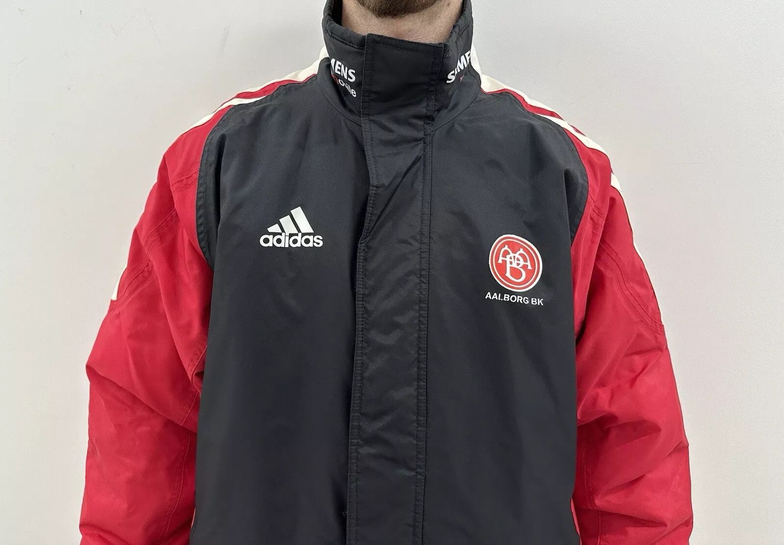 Adidas Vintage 2000s Bk Aalborg Training Jacket Men Soccer Size US M / EU 48-50 / 2 - 2 Thumbnail