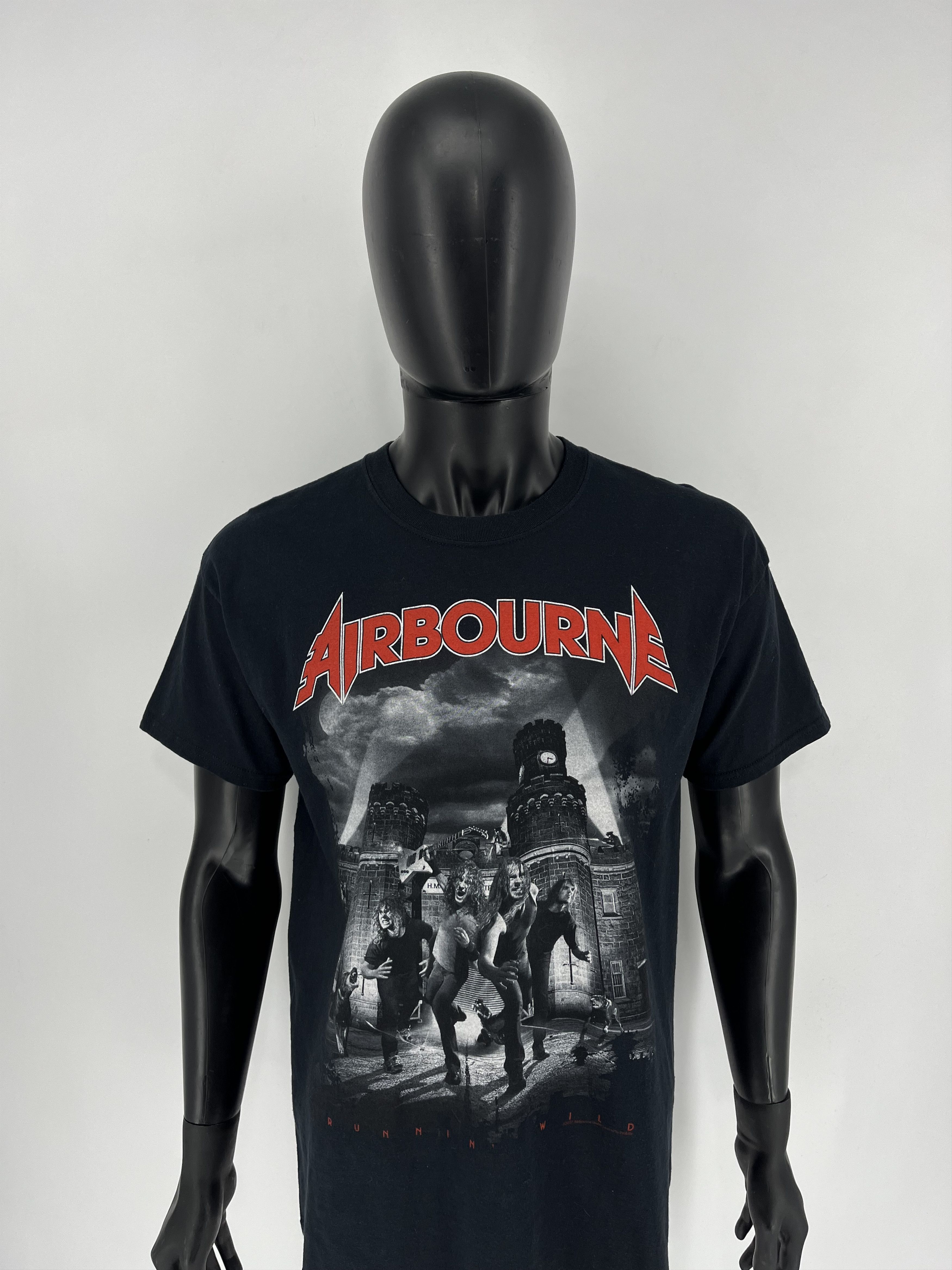 Band Tees Vintage Y2K Airborne Running Wild big logo 2017 tee 90’s Size US L / EU 52-54 / 3 - 5 Thumbnail
