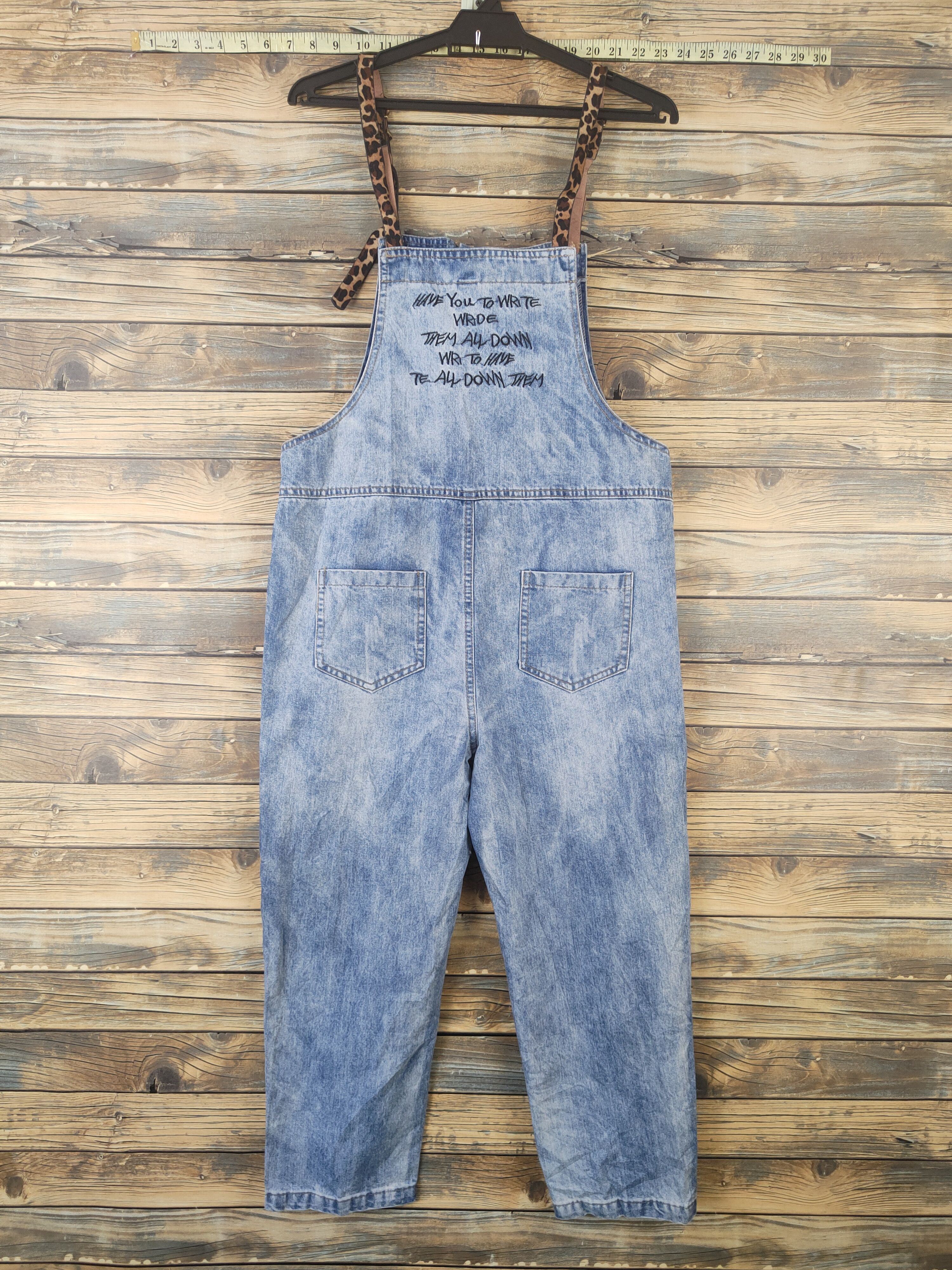 Japanese Brand × Vintage Vintage Japanese Brand Light Blue Denim Jumpsuits Size 36" / US 14 / IT 50 - 10 Thumbnail