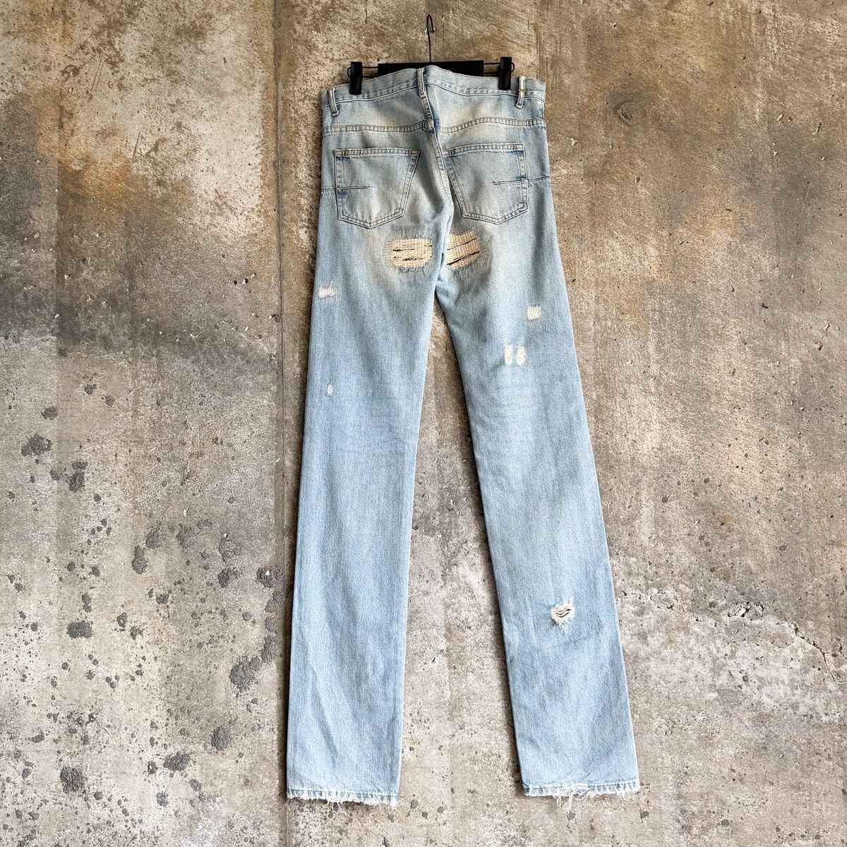 Dior Dior By Hedi Slimane RUNWAY SS06 CRASH Repair Denim Size US 32 / EU 48 - 5 Thumbnail