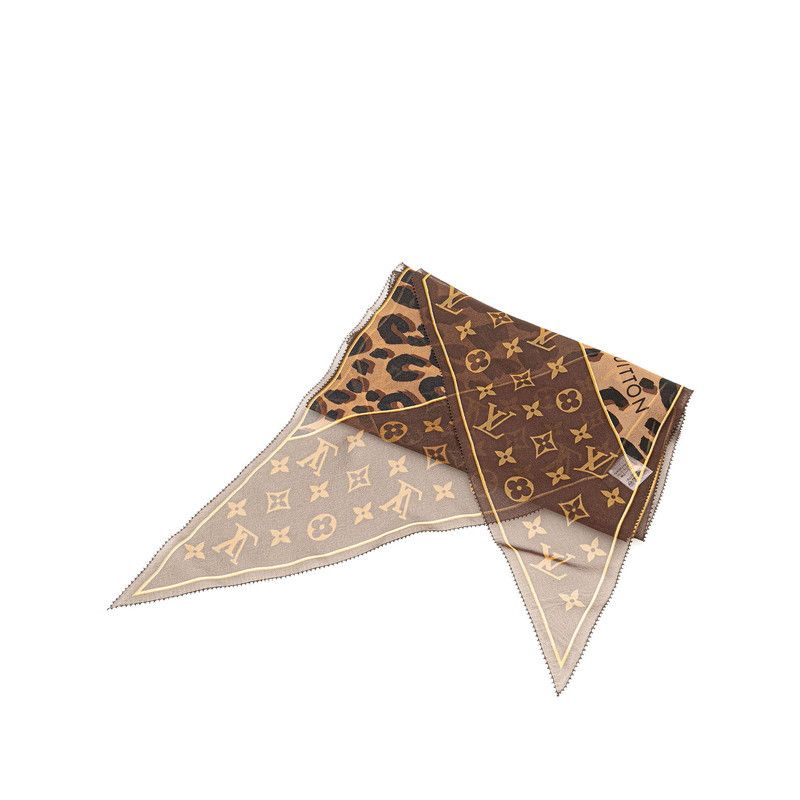 Rare 00’s LUIS VUITTON scarf レオパード 平成ギャル Rare 00's LUIS VUITTON scarf レオパード 平成ギャル