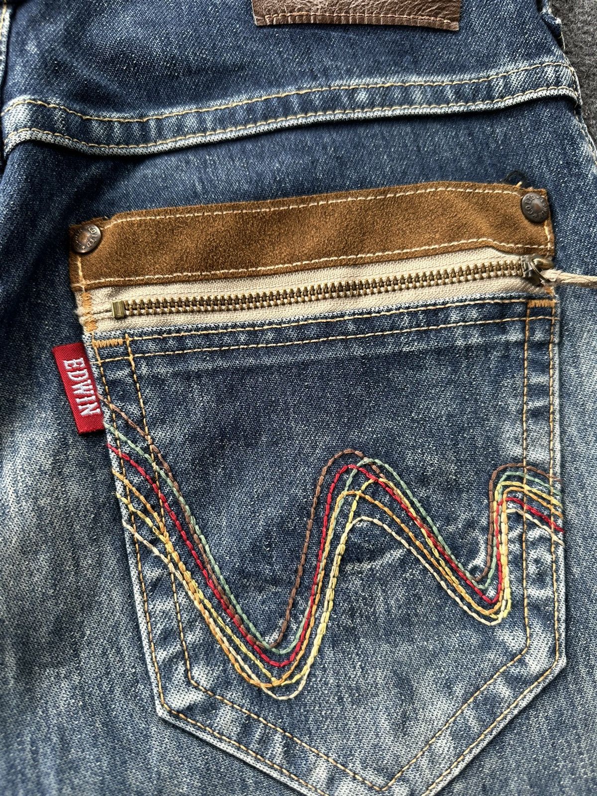 Beauty Beast × Edwin × If Six Was Nine Vintage Edwin 503 Jersey Drawstring Stretchable Denim D97 Size US 30 / EU 46 - 9 Thumbnail