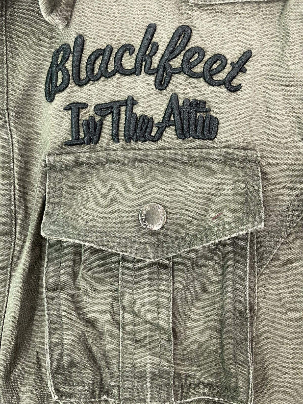 In The Attic × Japanese Brand In The Attic shirts jacket letterman military camo trim Size US L / EU 52-54 / 3 - 4 Thumbnail
