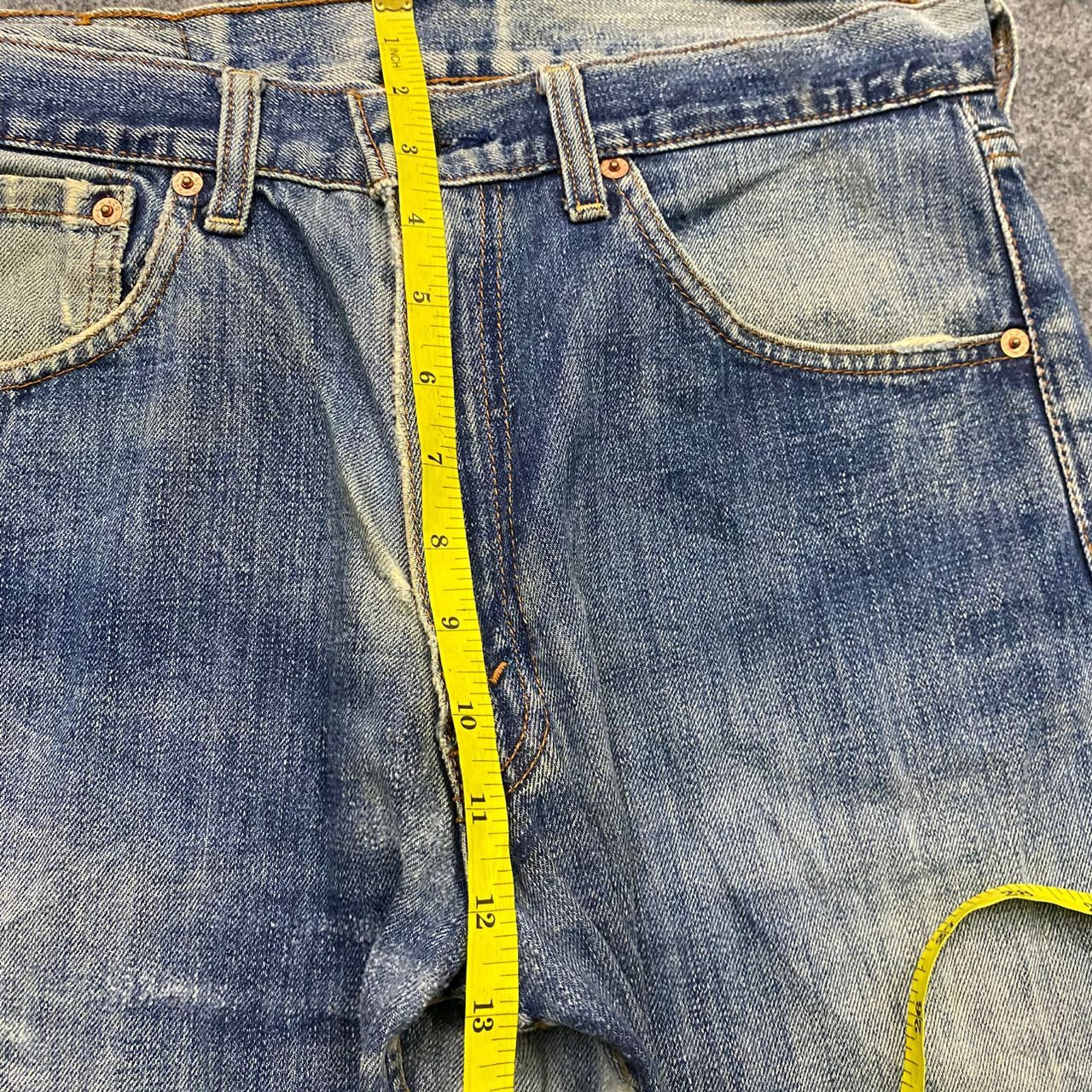 Levi's Vintage 90s Levis 503 Distressed Denim Kurt Cobain Style Size US 32 / EU 48 - 7 Thumbnail