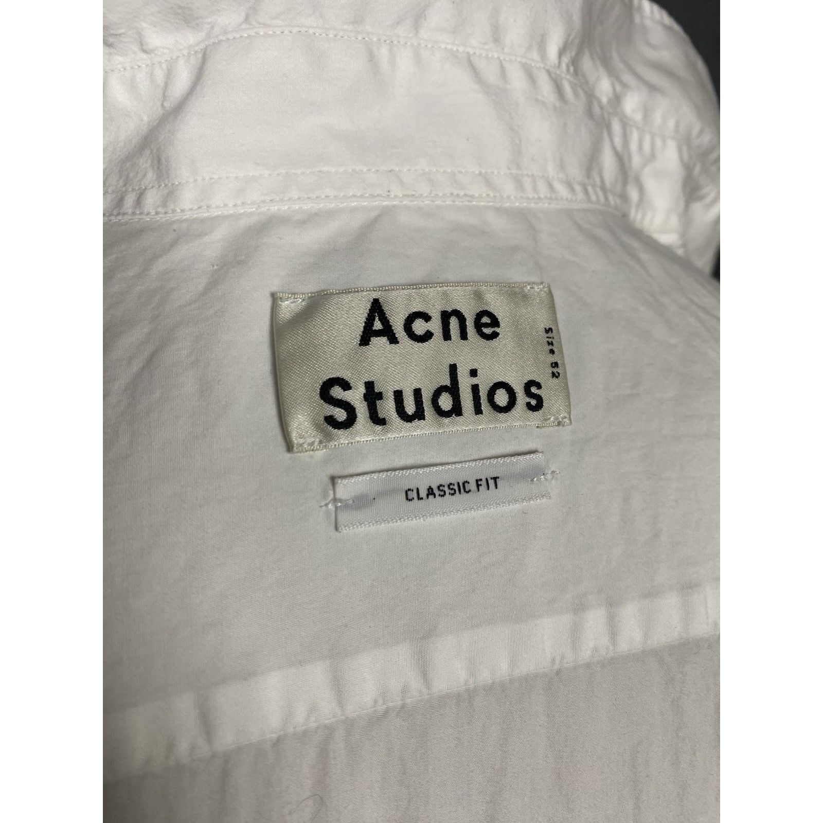 Acne Studios Acne Studios Jeffrey Cuff Men's White Longsleeve Shirt Size Size US L / EU 52-54 / 3 - 10 Thumbnail