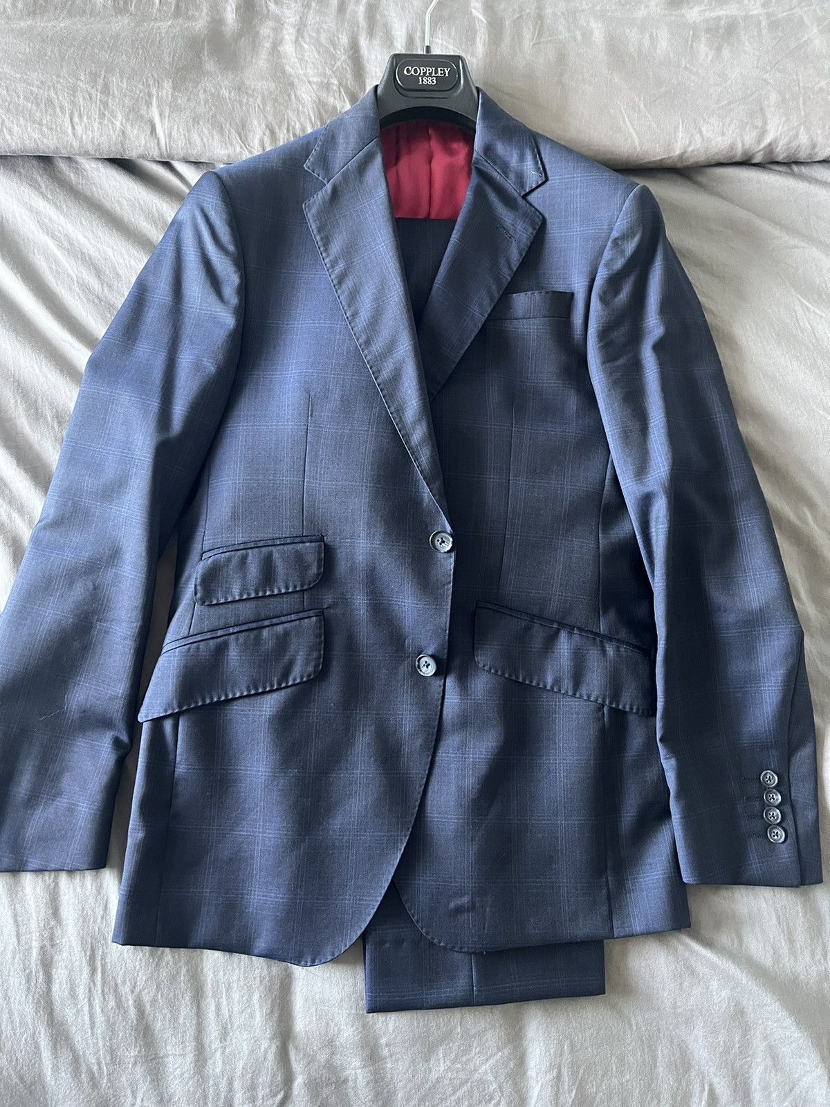 Coppley Coppley MTM Prince of Wales Suit Size 38R - 1 Thumbnail