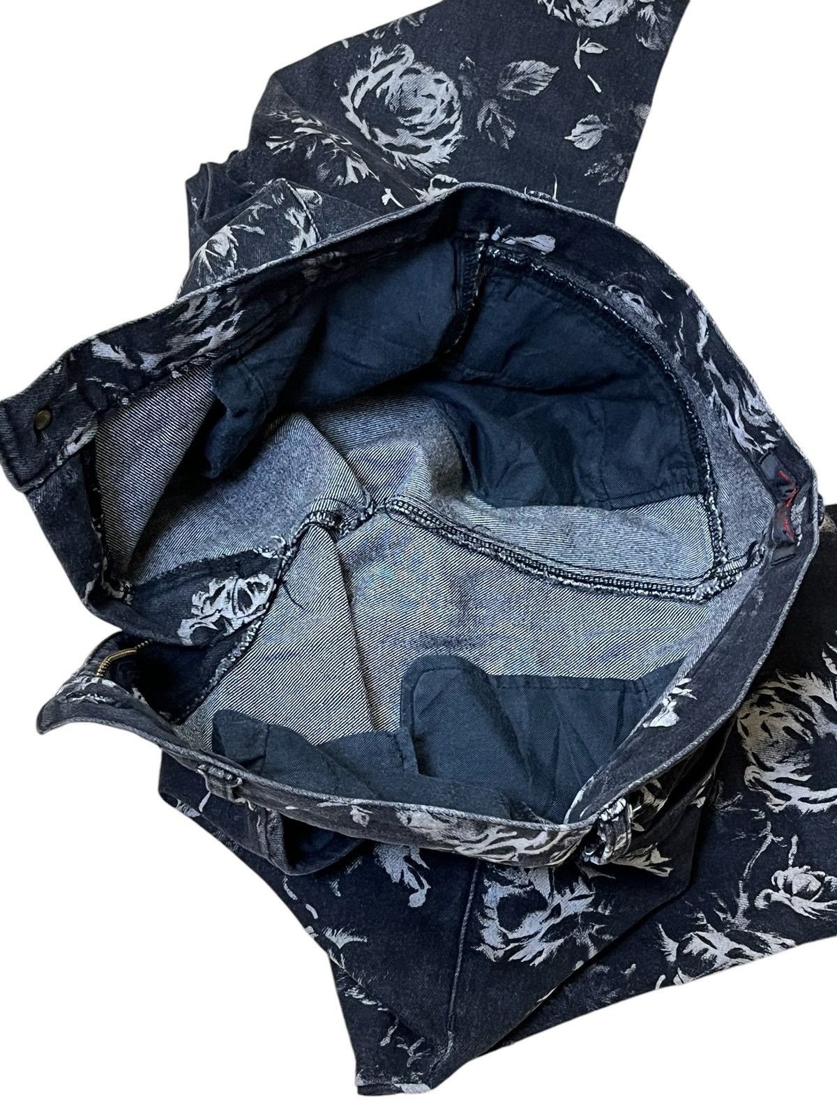 Japanese Brand VINTAGE NATIONALITY + NAME = GROSBEC FULLPRINT FLOWER JEANS Size US 32 / EU 48 - 11 Thumbnail
