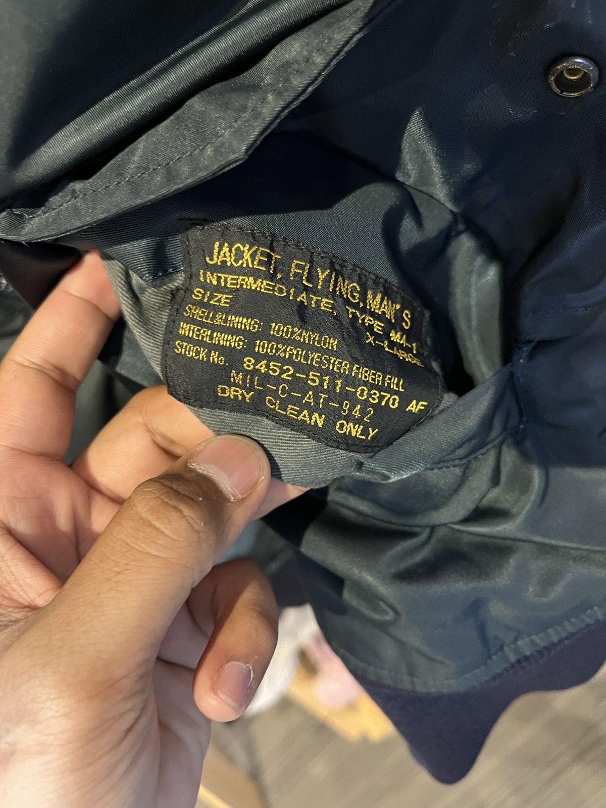 Vintage VTG Flying’s Man’s Ma-1 Bomber Jacket Size US XL / EU 56 / 4 - 10 Thumbnail