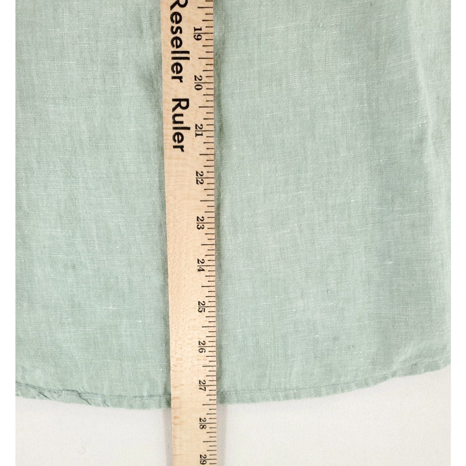 J.Crew J.Crew Shirt Short Sleeve Slim Green 100% Linen Mens S Size US S / EU 44-46 / 1 - 5 Thumbnail