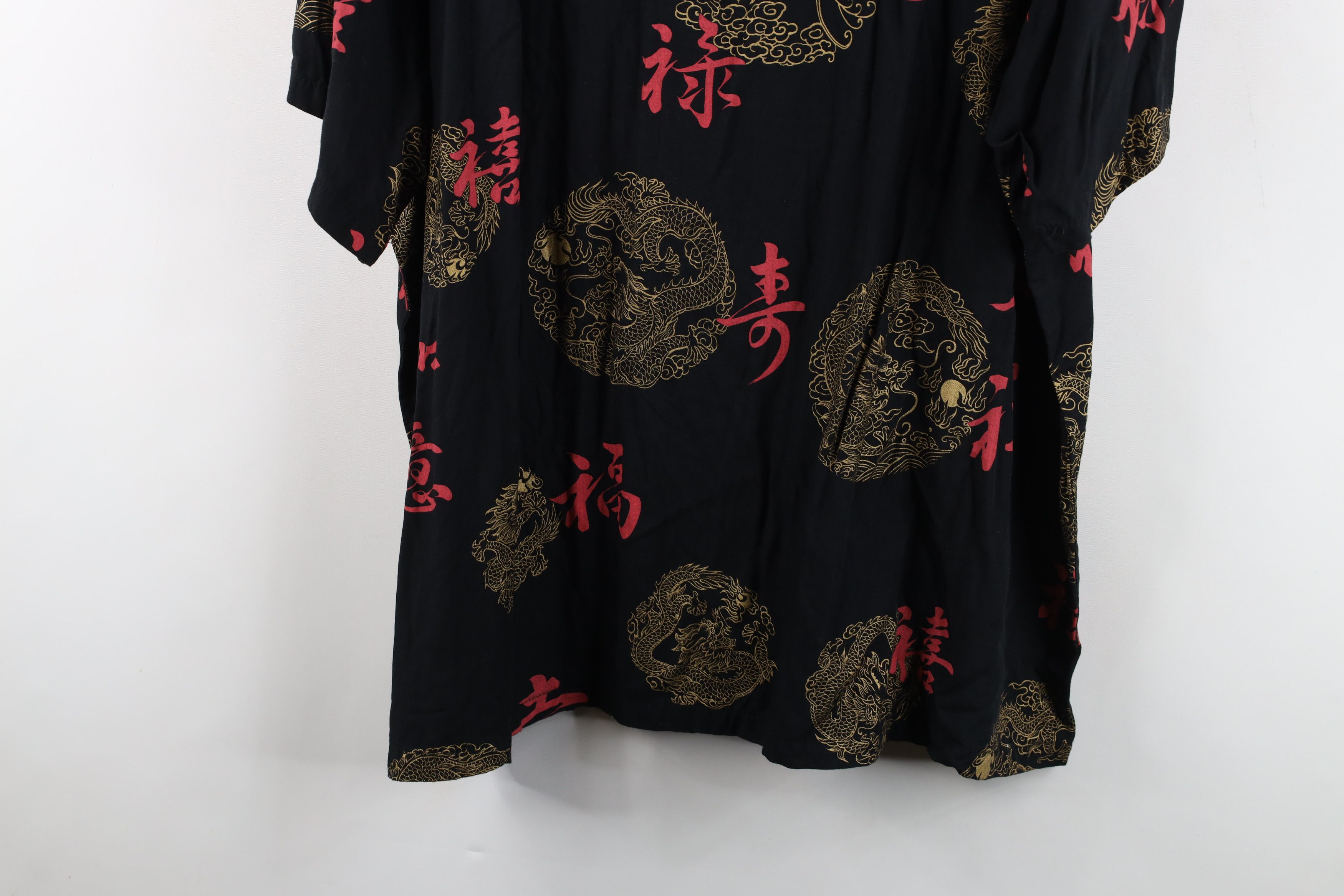 Vintage Vintage 90s Streetwear Dragon Hawaiian Button Shirt USA Size US XXL / EU 58 / 5 - 14 Thumbnail