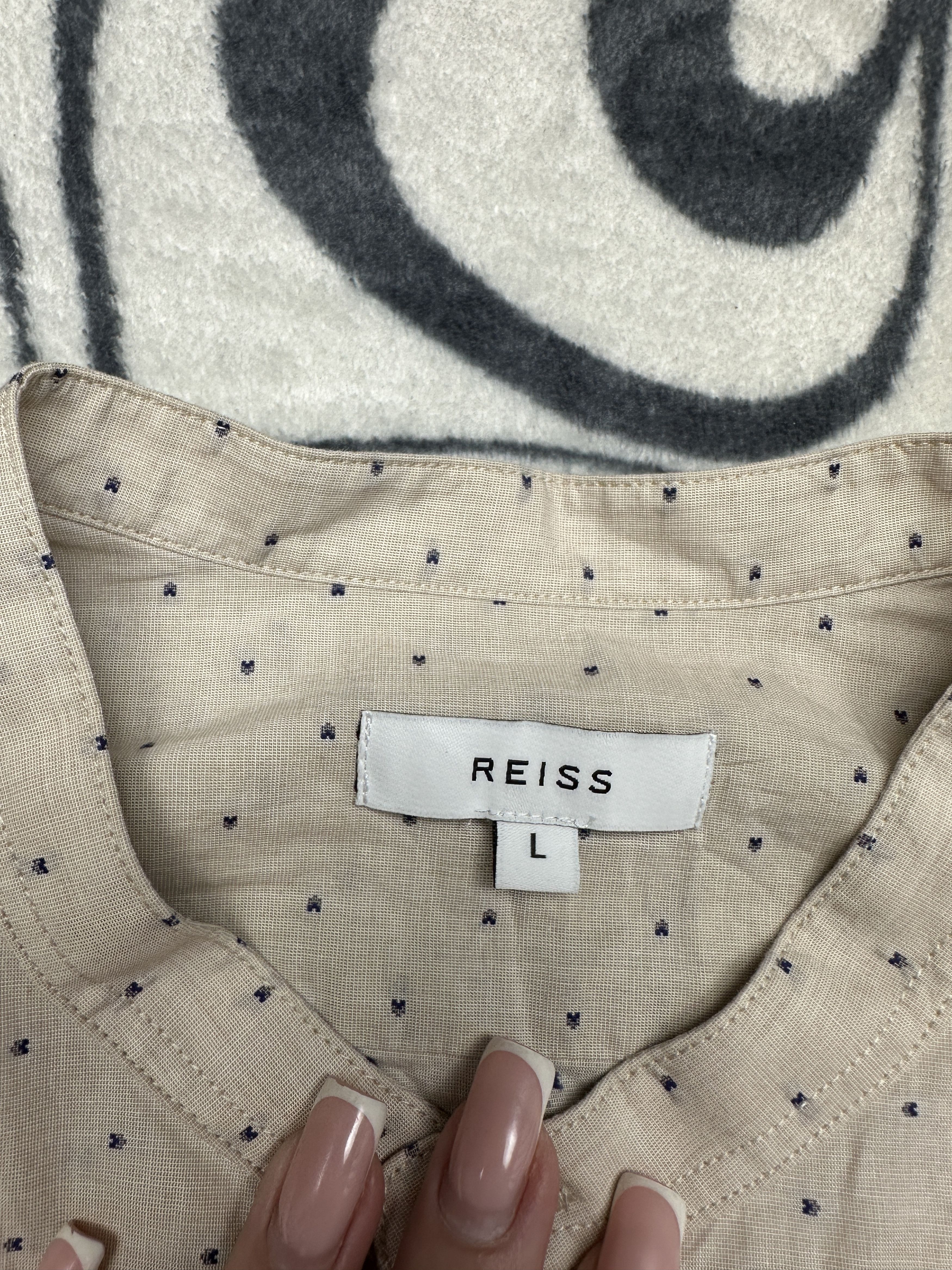 Reiss Reiss Mens Collarless Long Sleeve Shirt Y2K Size US L / EU 52-54 / 3 - 3 Thumbnail