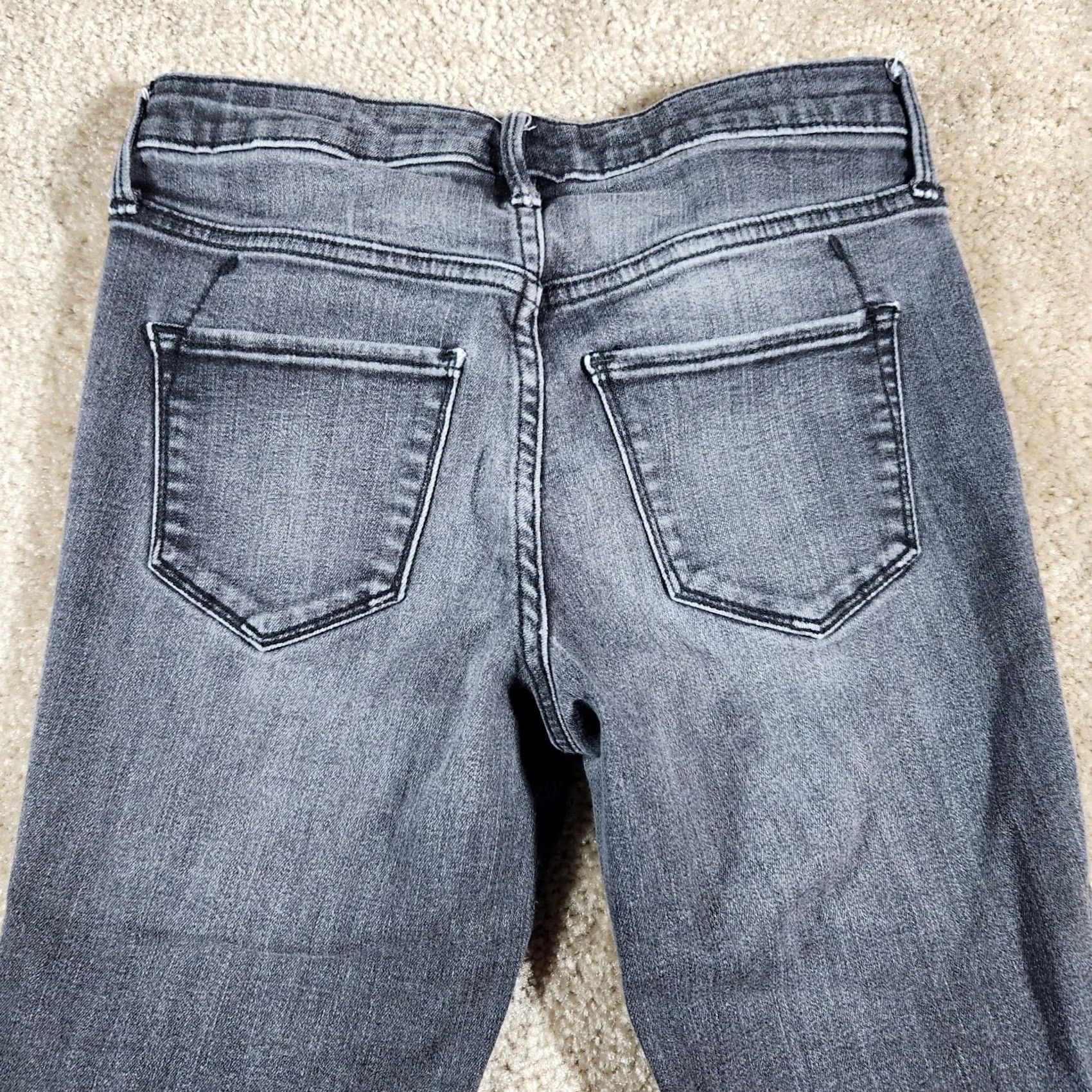 Mossimo Mossimo Jeggings Jeans Women Size 0 Reg Gray Low Rise Super Stretch Moto #52 Size 25" / US 0 / IT 36 - 5 Thumbnail