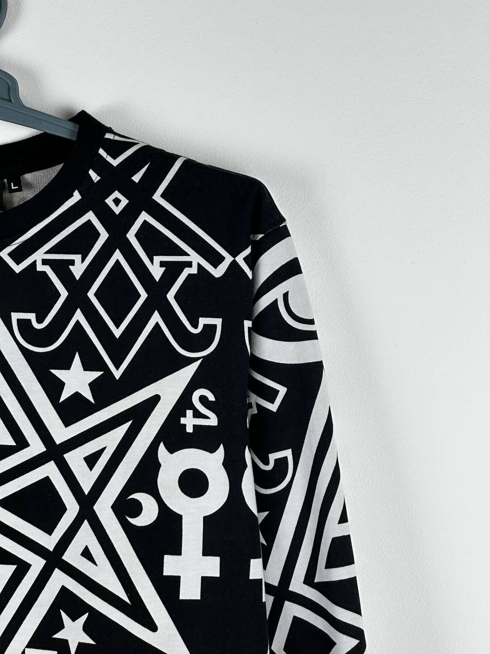 Japanese Brand × Killstar Killstar Satanic Sweatshirt Too Rare To Die Black/White Size US L / EU 52-54 / 3 - 5 Thumbnail