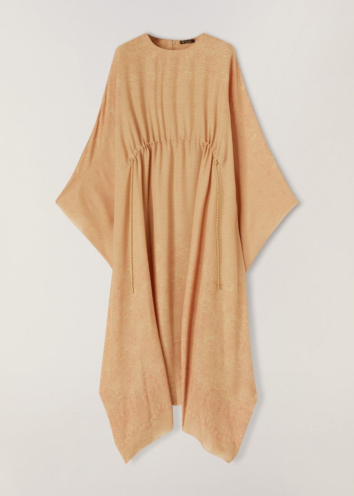Loro Piana o1srvl11e0824 Savannah Floral Midi Dress in Peach Size S / US 4 / IT 40 - 1 Thumbnail