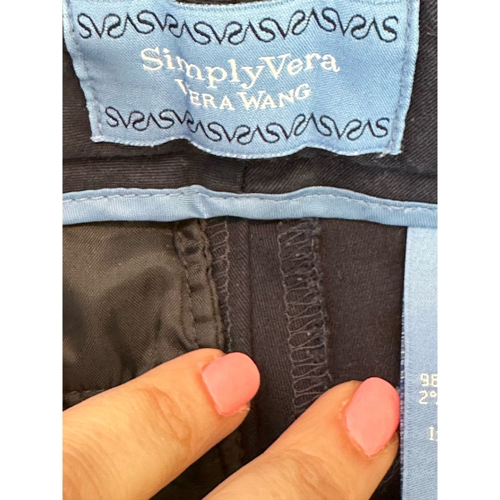 Vera Wang Simply Vera blue capri pants size 4 Size 27" / US 4 / IT 40 - 3 Thumbnail